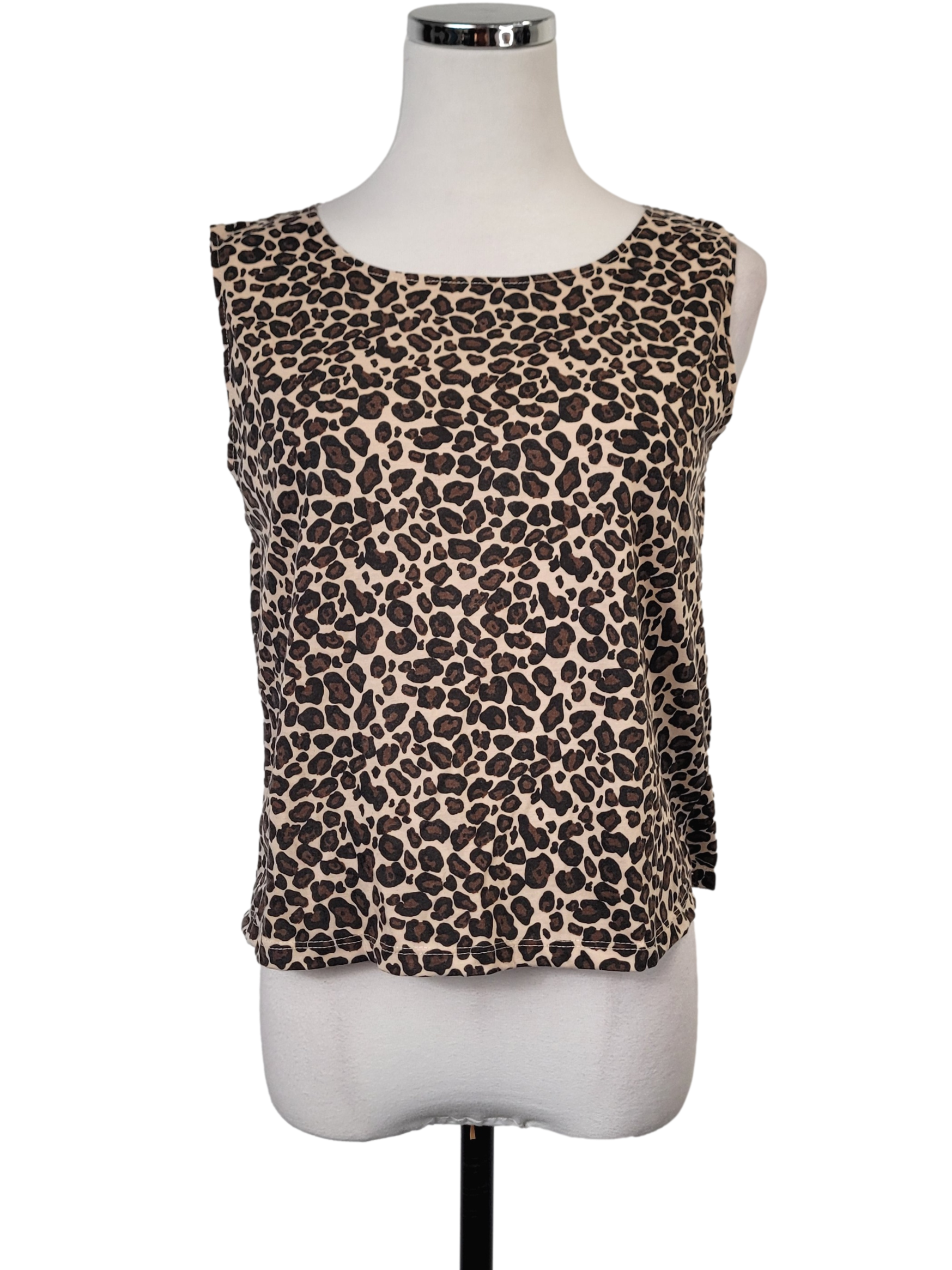 Cheetah print tank top deals