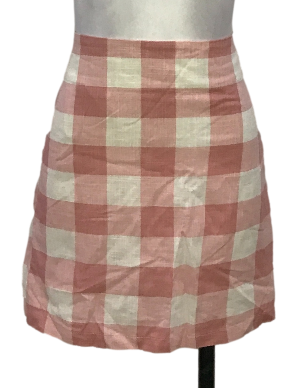 Forever 21 Pink Gingham Skirt REFASH REFASH Malaysia