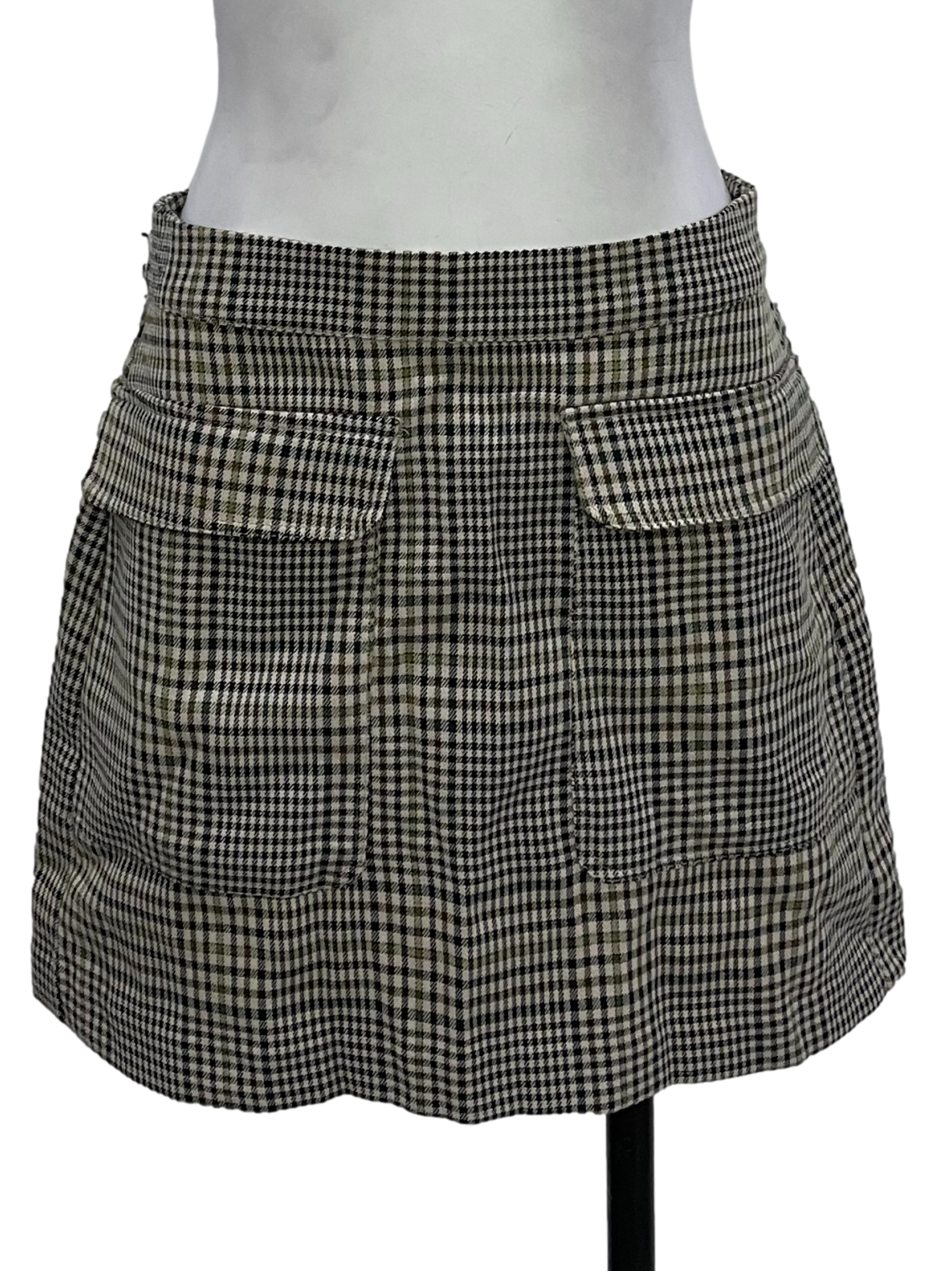 Pull Bear Brown Multi Colour Plaid Skirt REFASH REFASH Malaysia