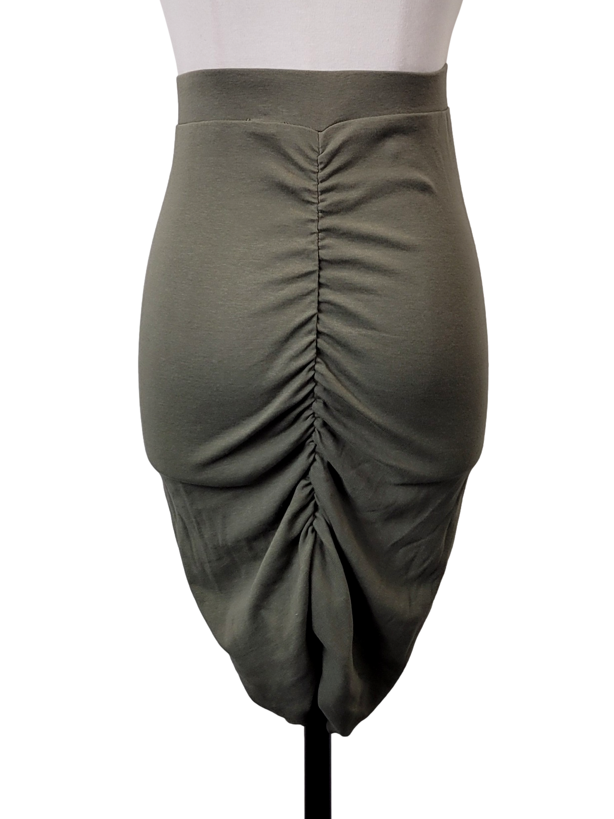 Sage Green Ruched Skirt
