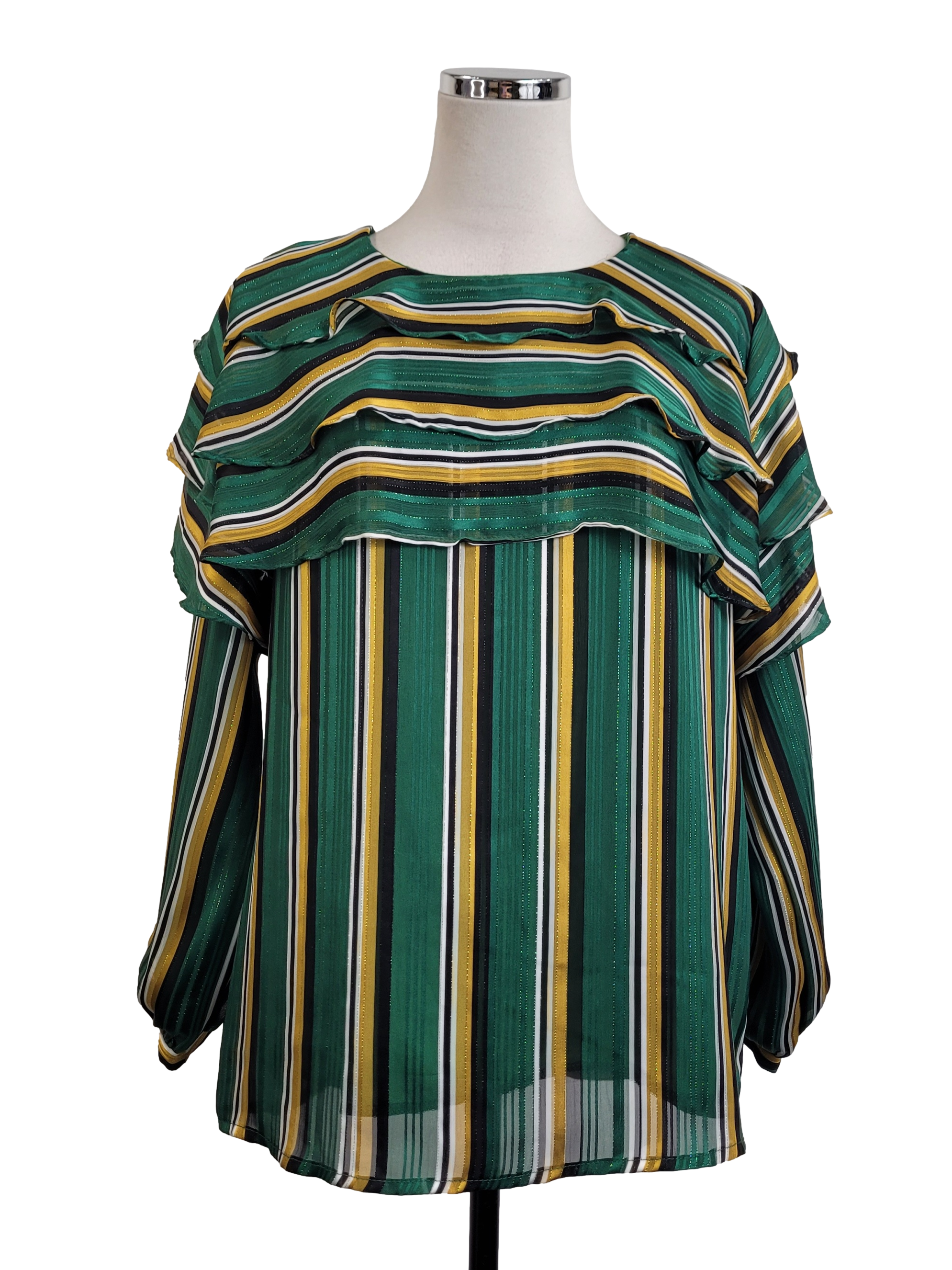 Multicolour Stripe Baju Kurung Set