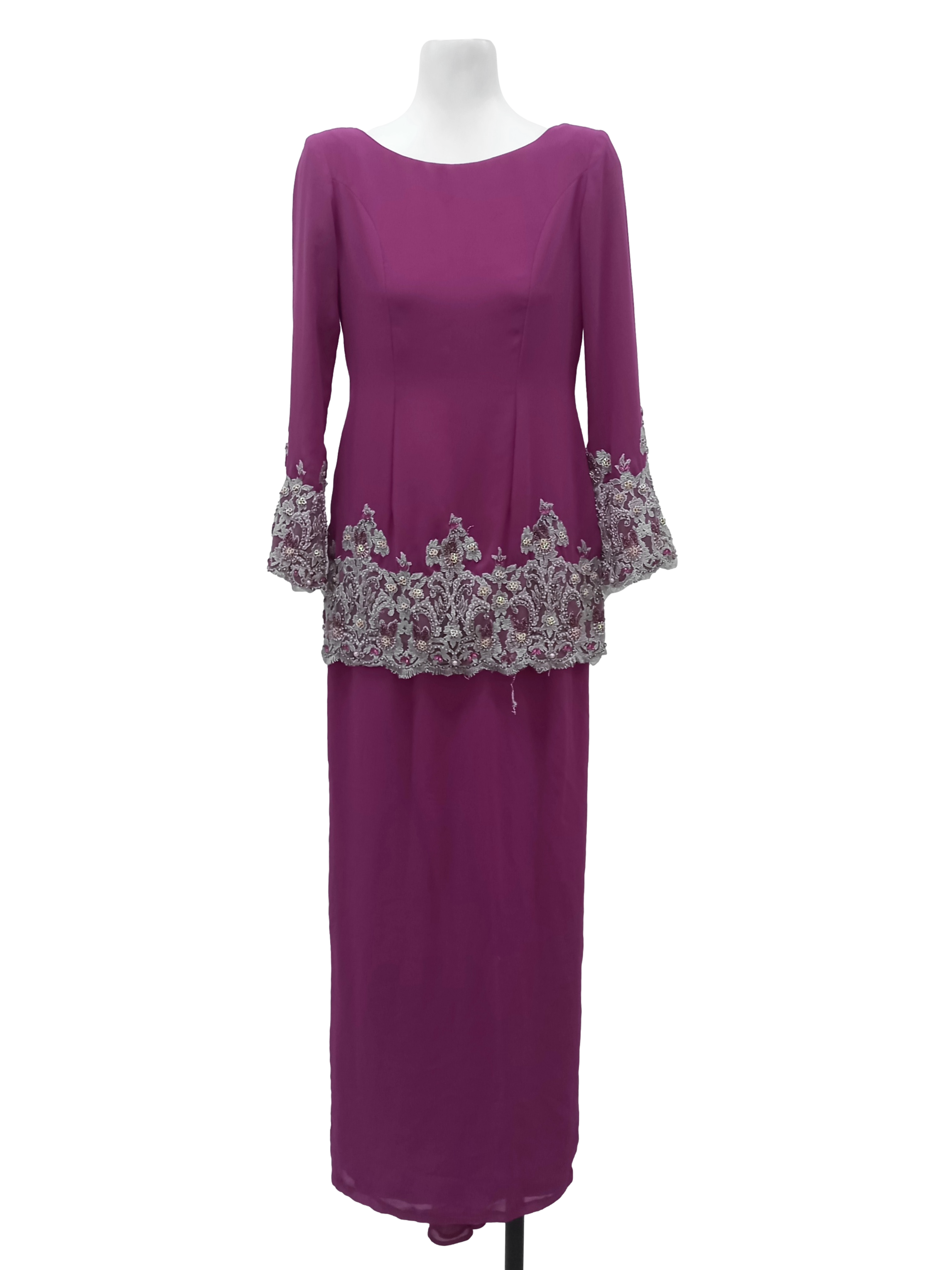 Magenta Pink Baju Kurung Set