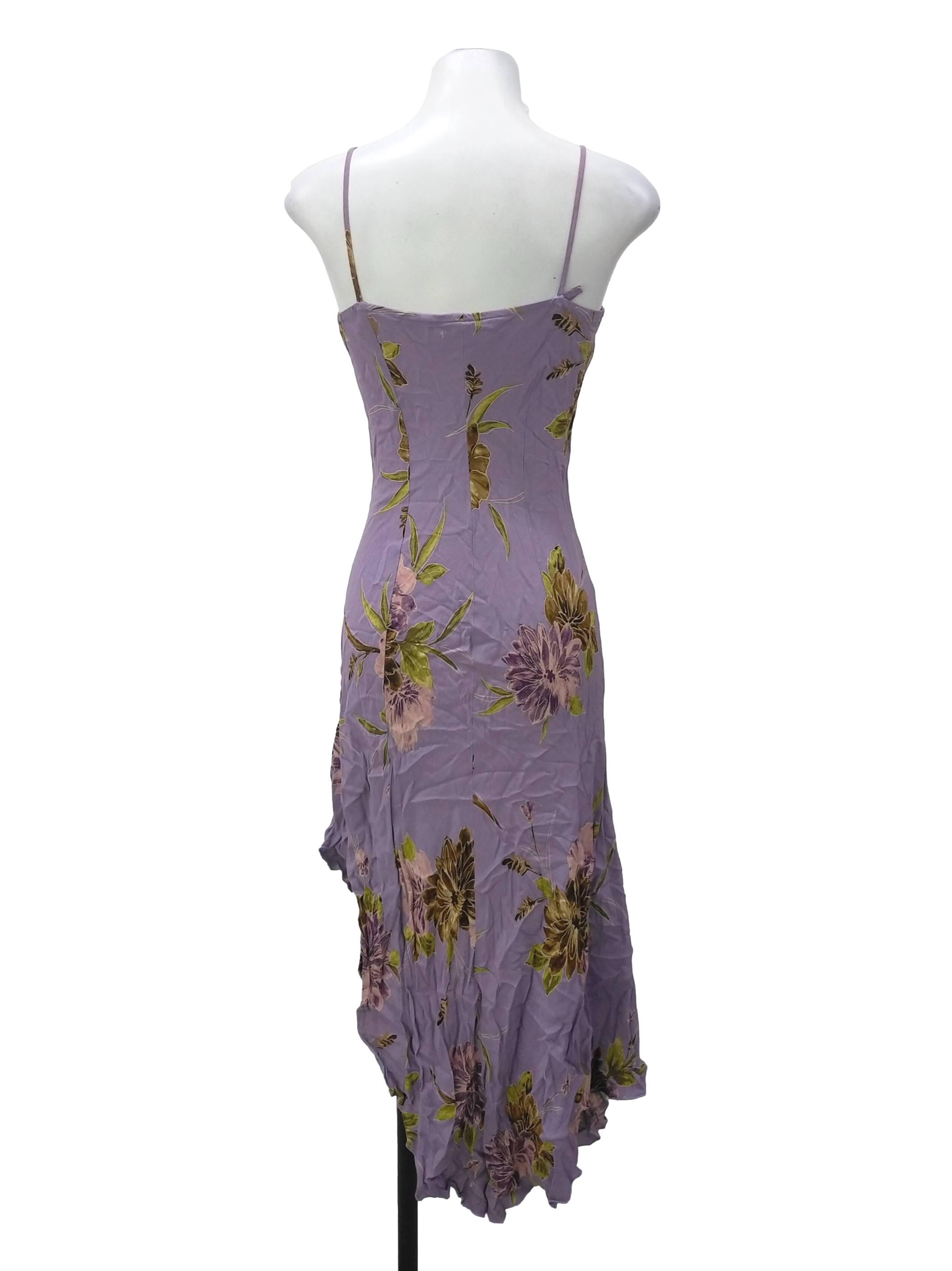 Heather Purple V Neck Slip Dress
