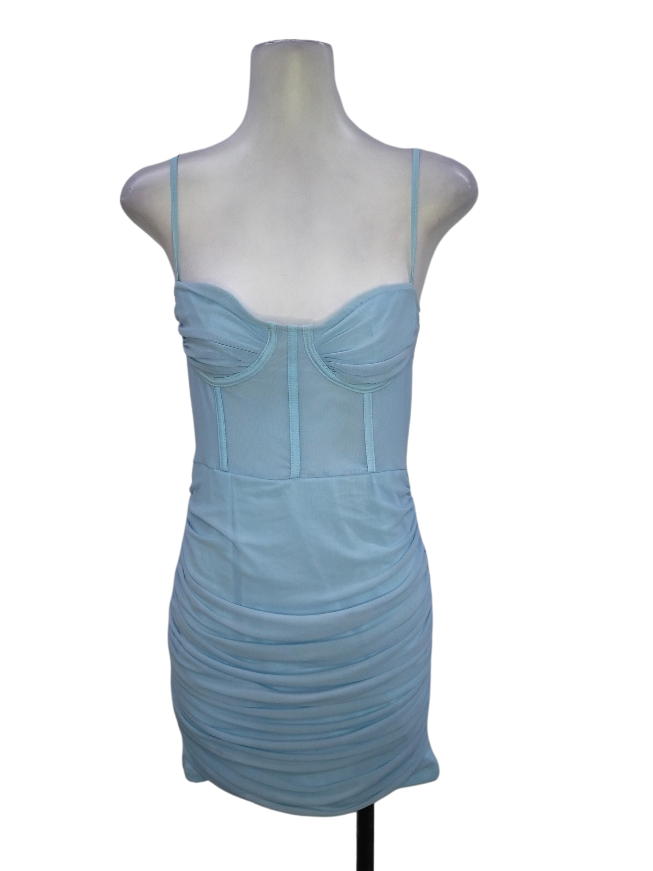 Baby Blue Spaghetti Strap Slip Dress