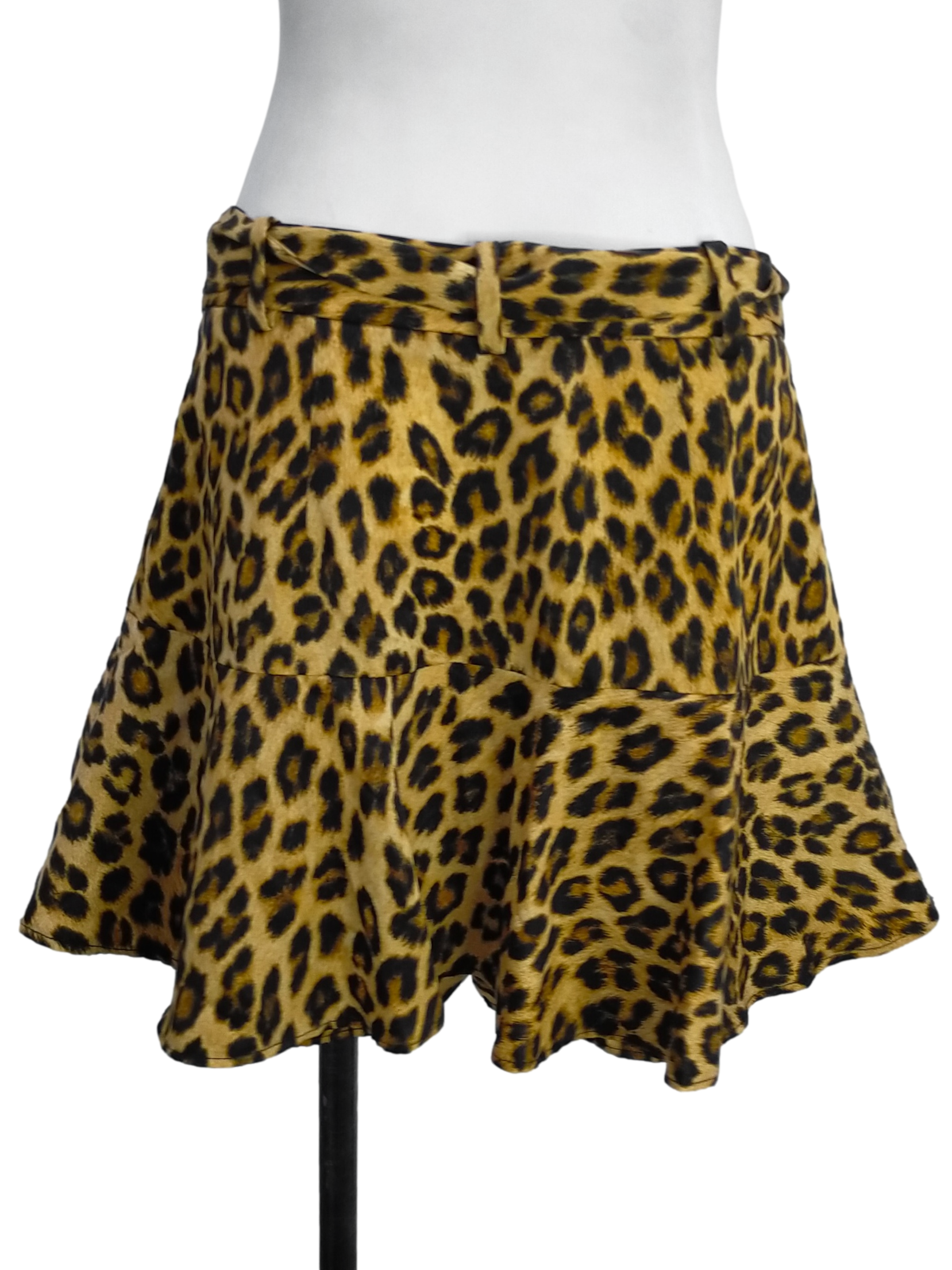 Biscotti Brown Cheetah Pattern Skorts