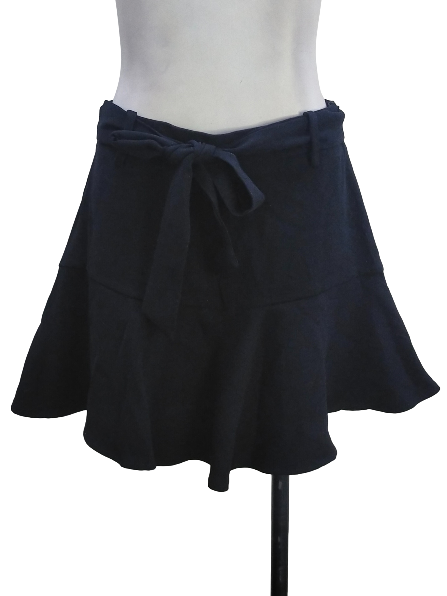 Jade Black Yoke Waist Skort