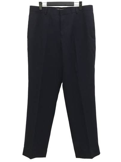 Navy Blue Textured Pants