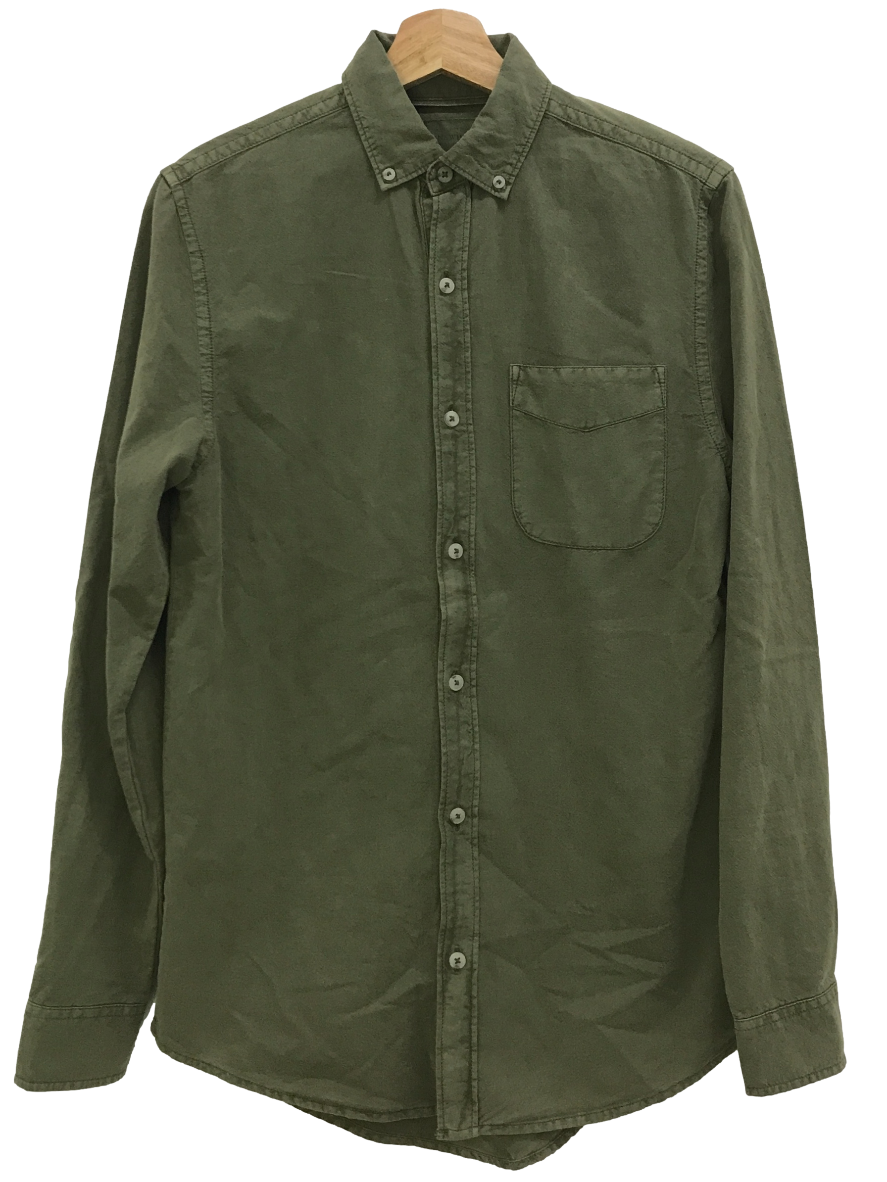 Army Green Button Down Top
