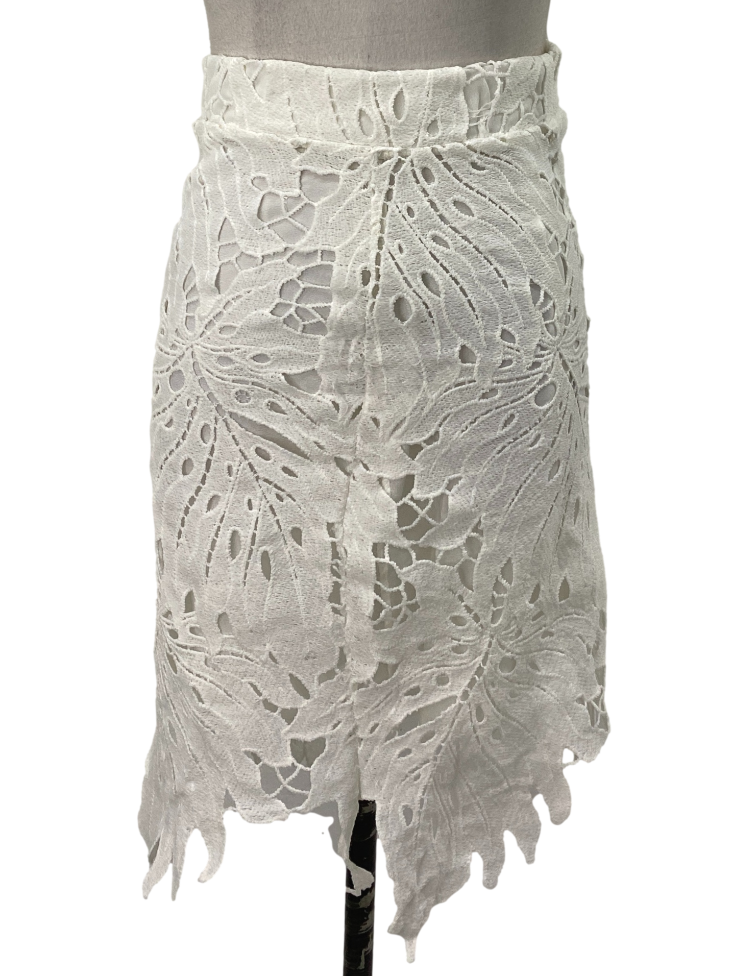 White Lace Tube Skirt