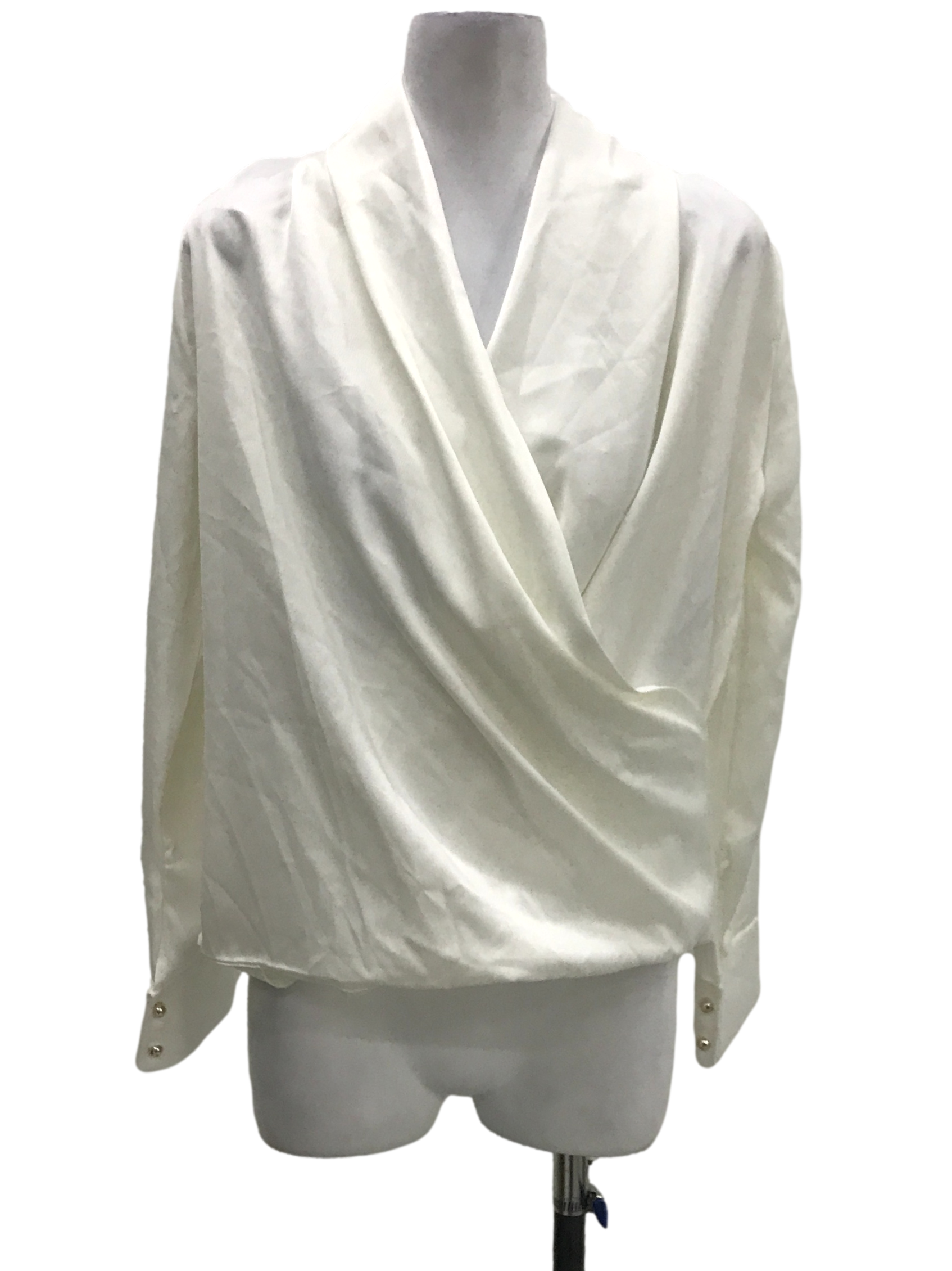 White Surplice Blouse