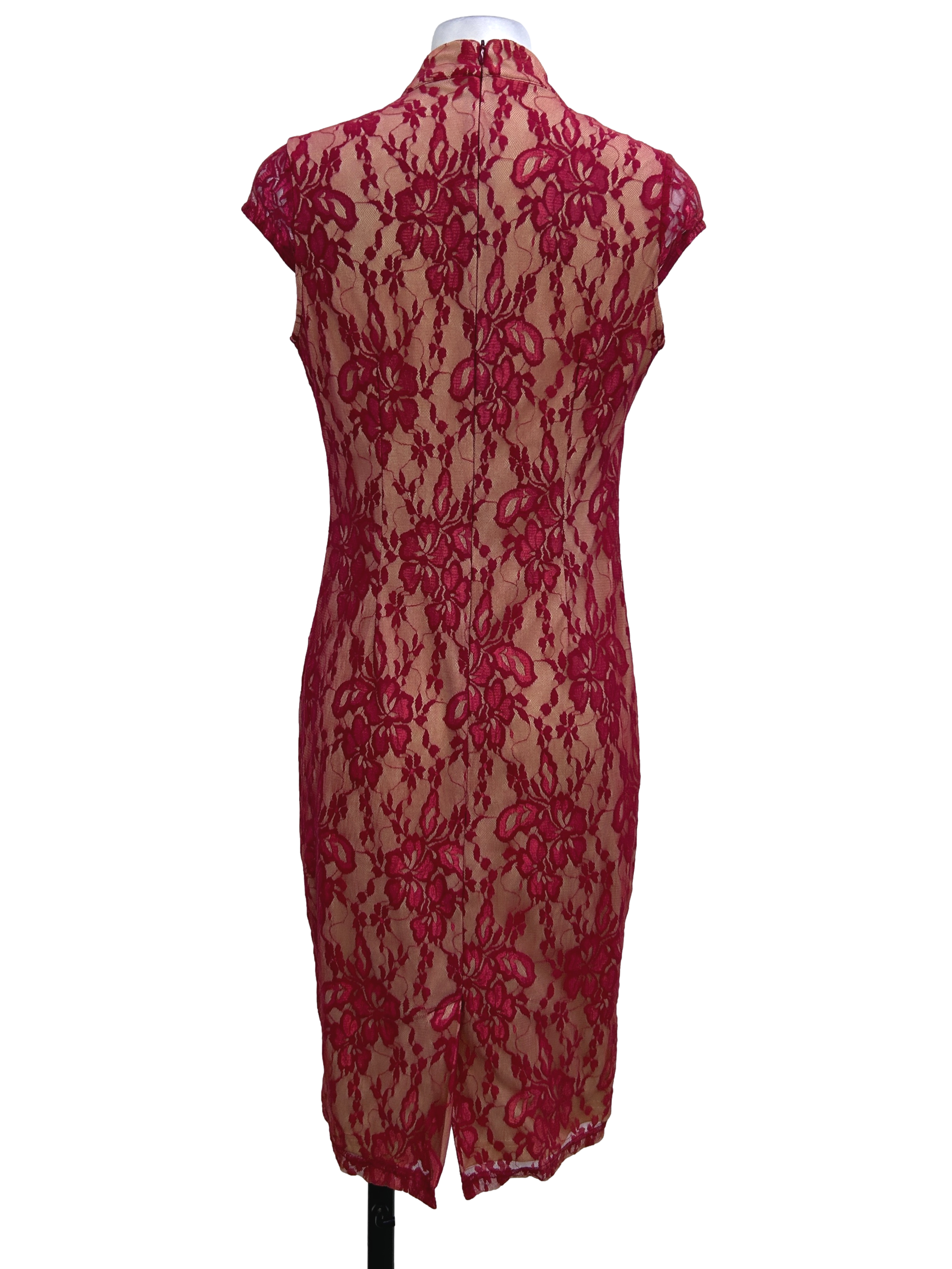 Red Laced Cheongsam