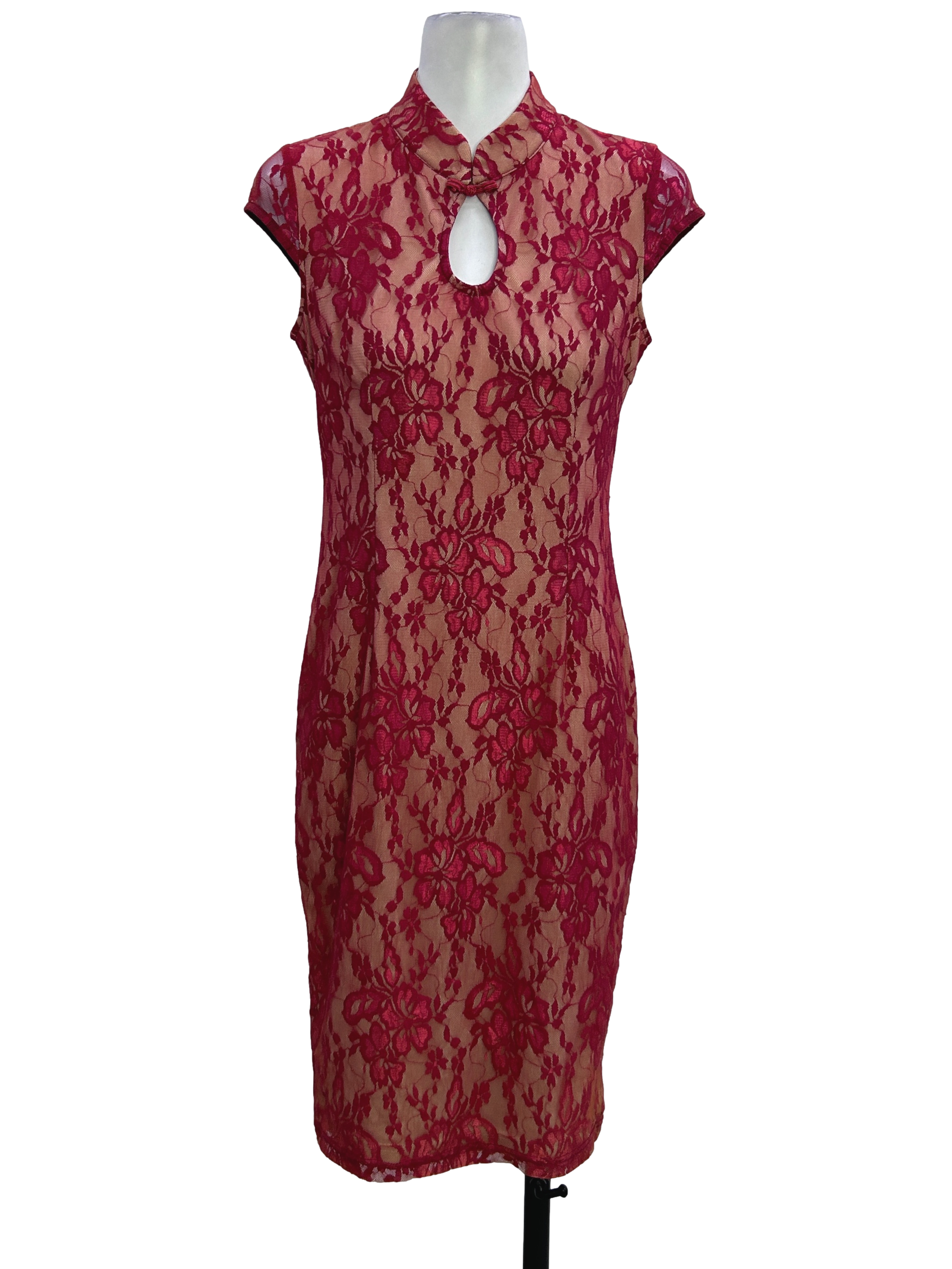 Red Laced Cheongsam