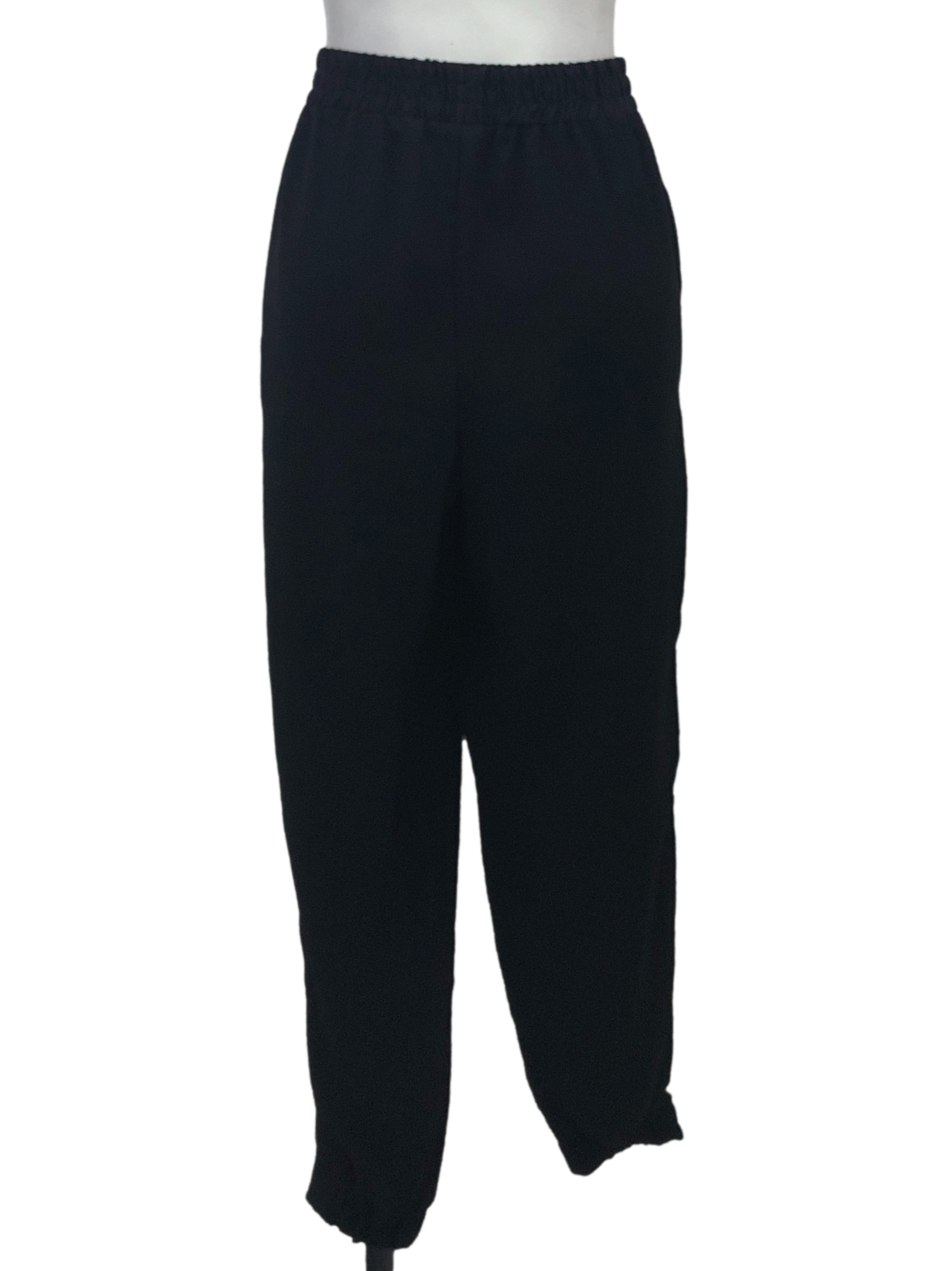 Black Plain Long Pants