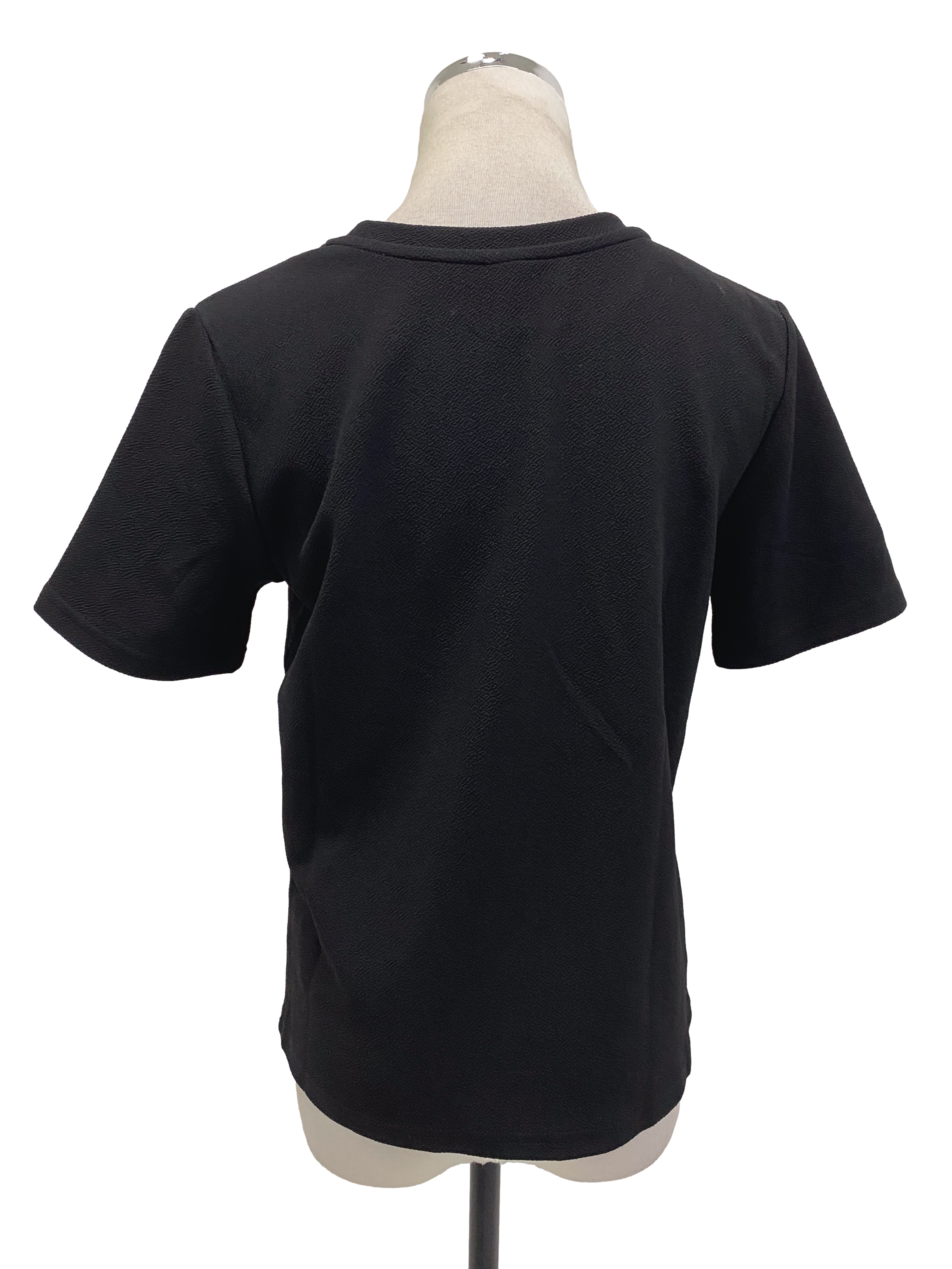 Black Textured T-Shirt