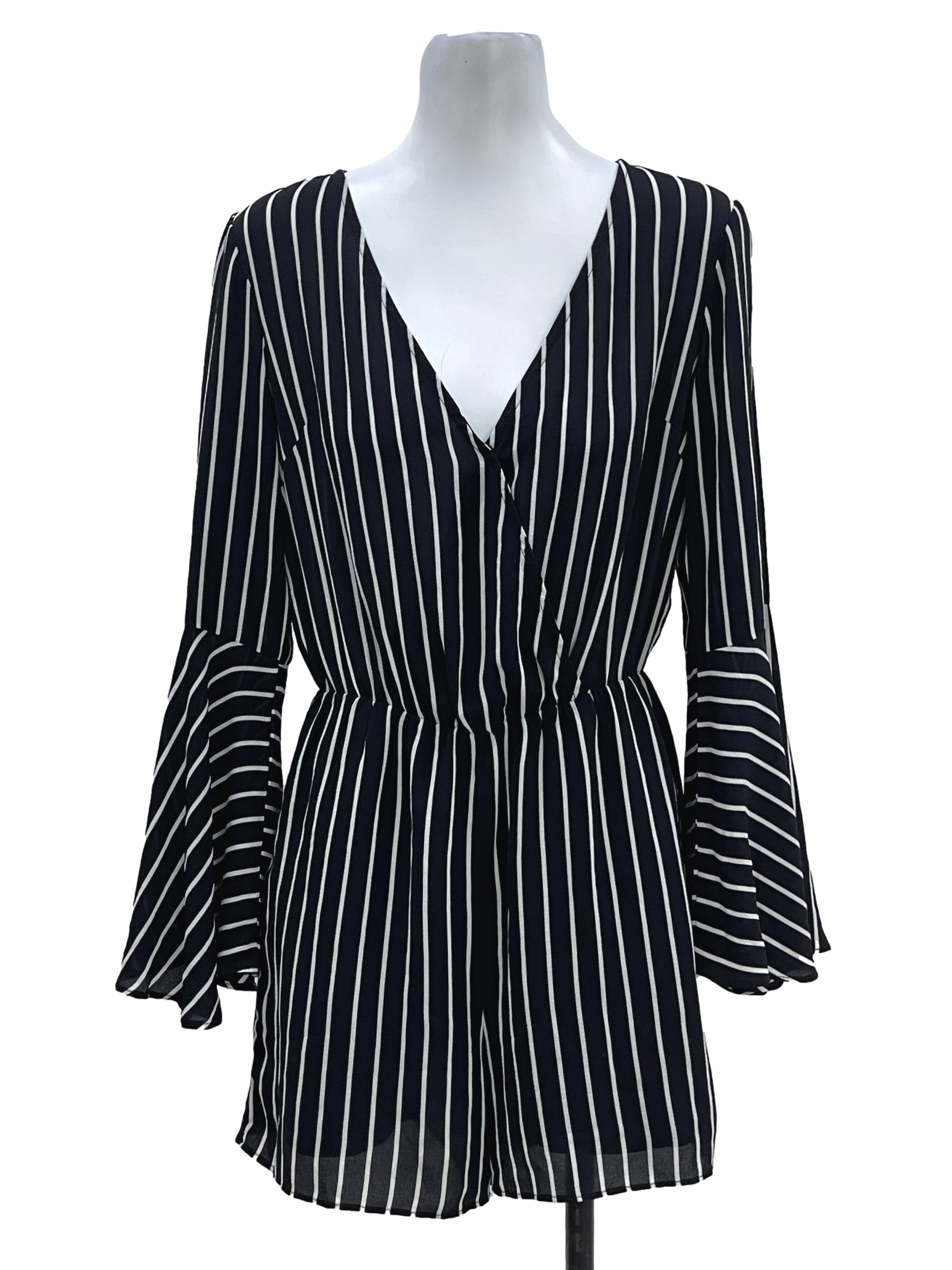 Black Stripes Rompers