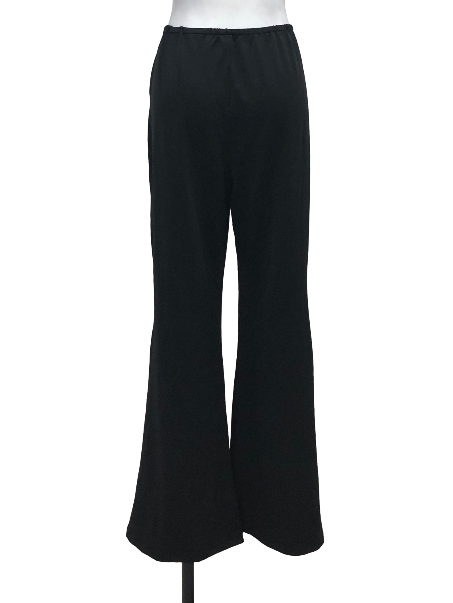 Black Straight Stretchable Pants