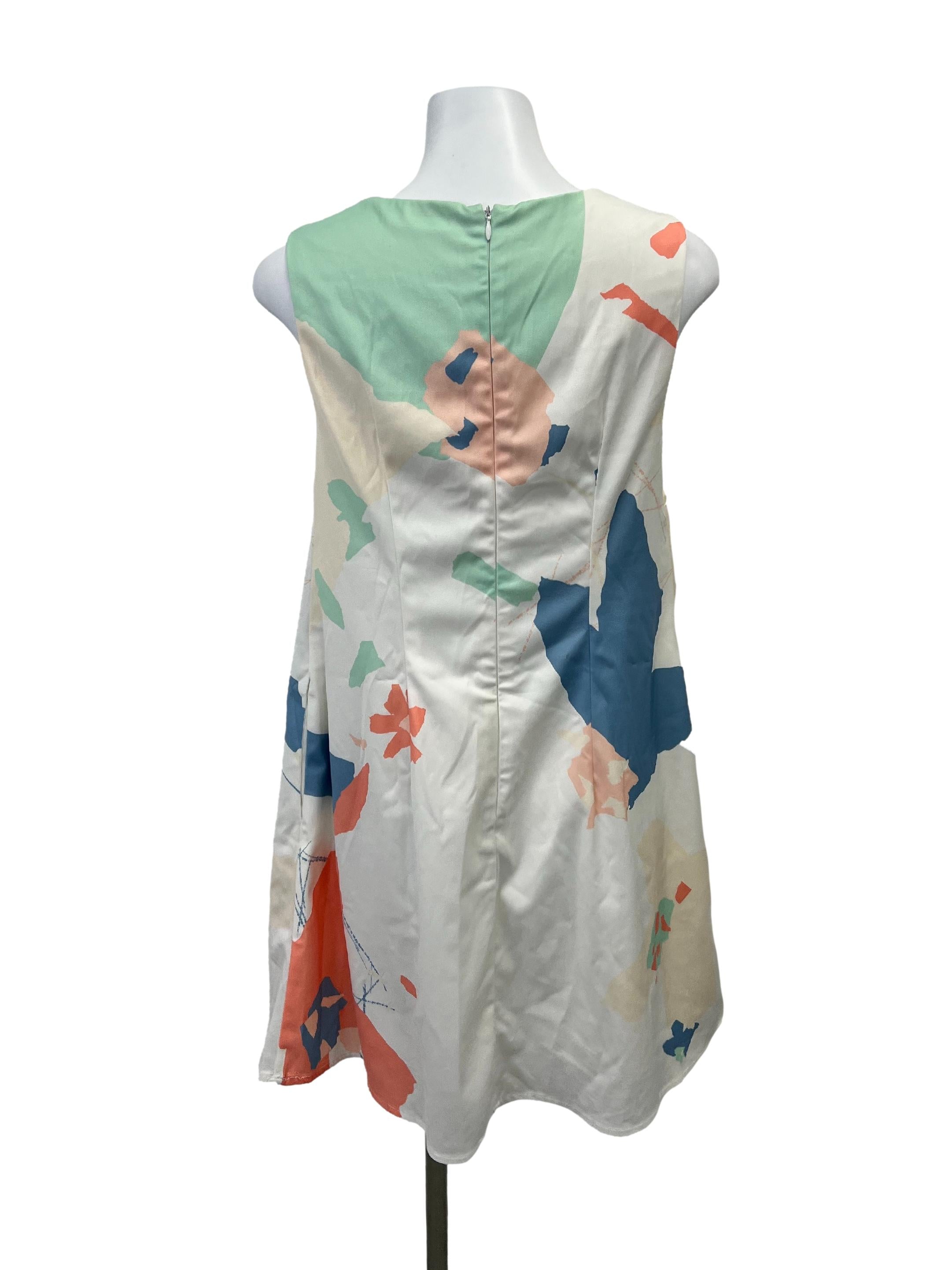 Abstract Printed Shift Dress