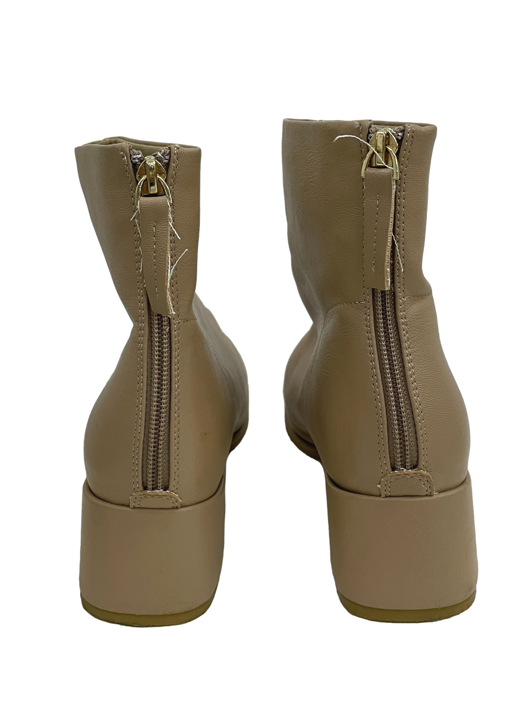Sepia Brown Heeled Chelsea Boots