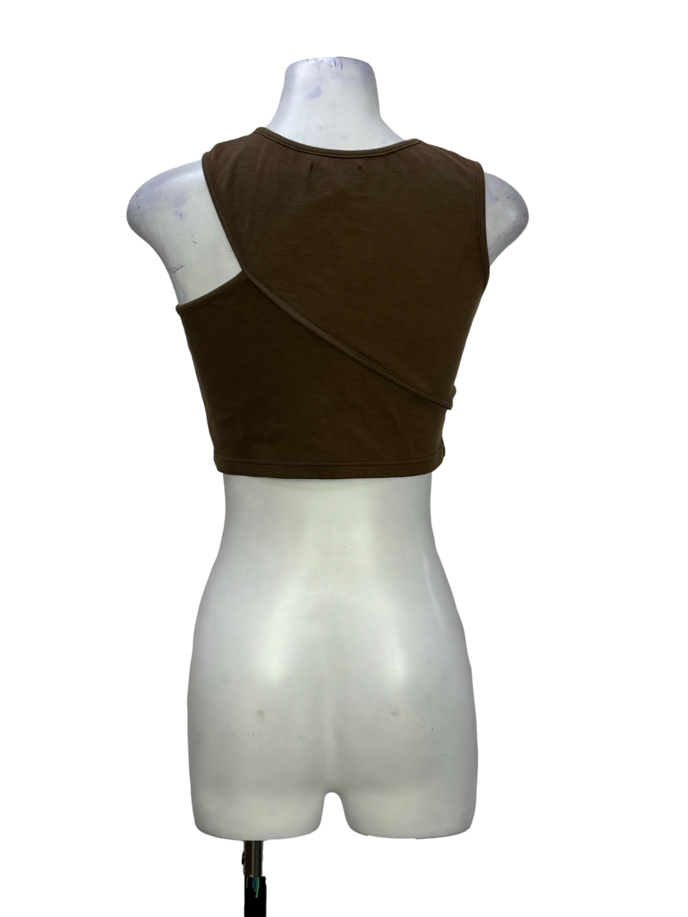 Coffee Brown Cut Out Tank Top