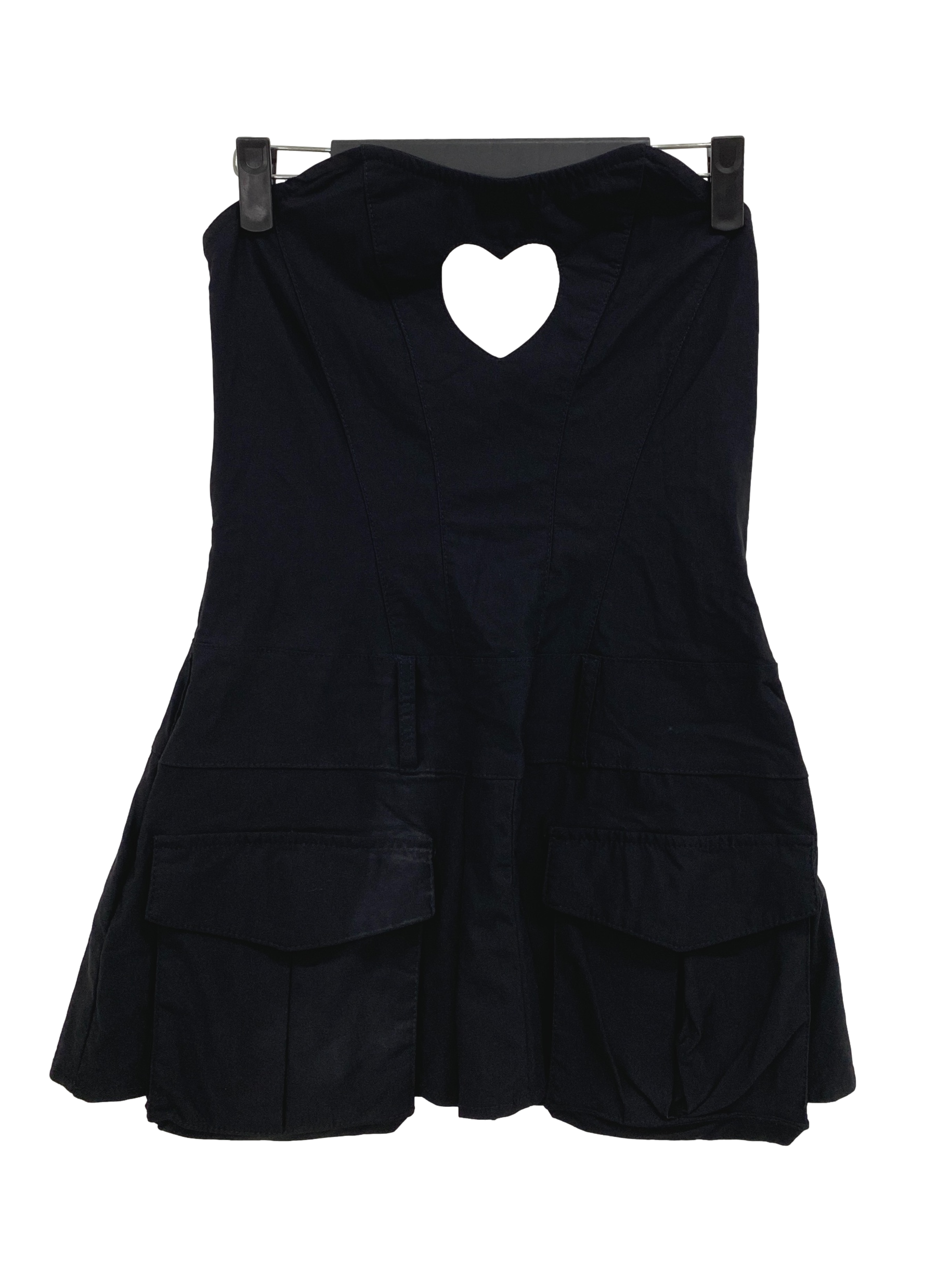 Black Heart Cutout Romper