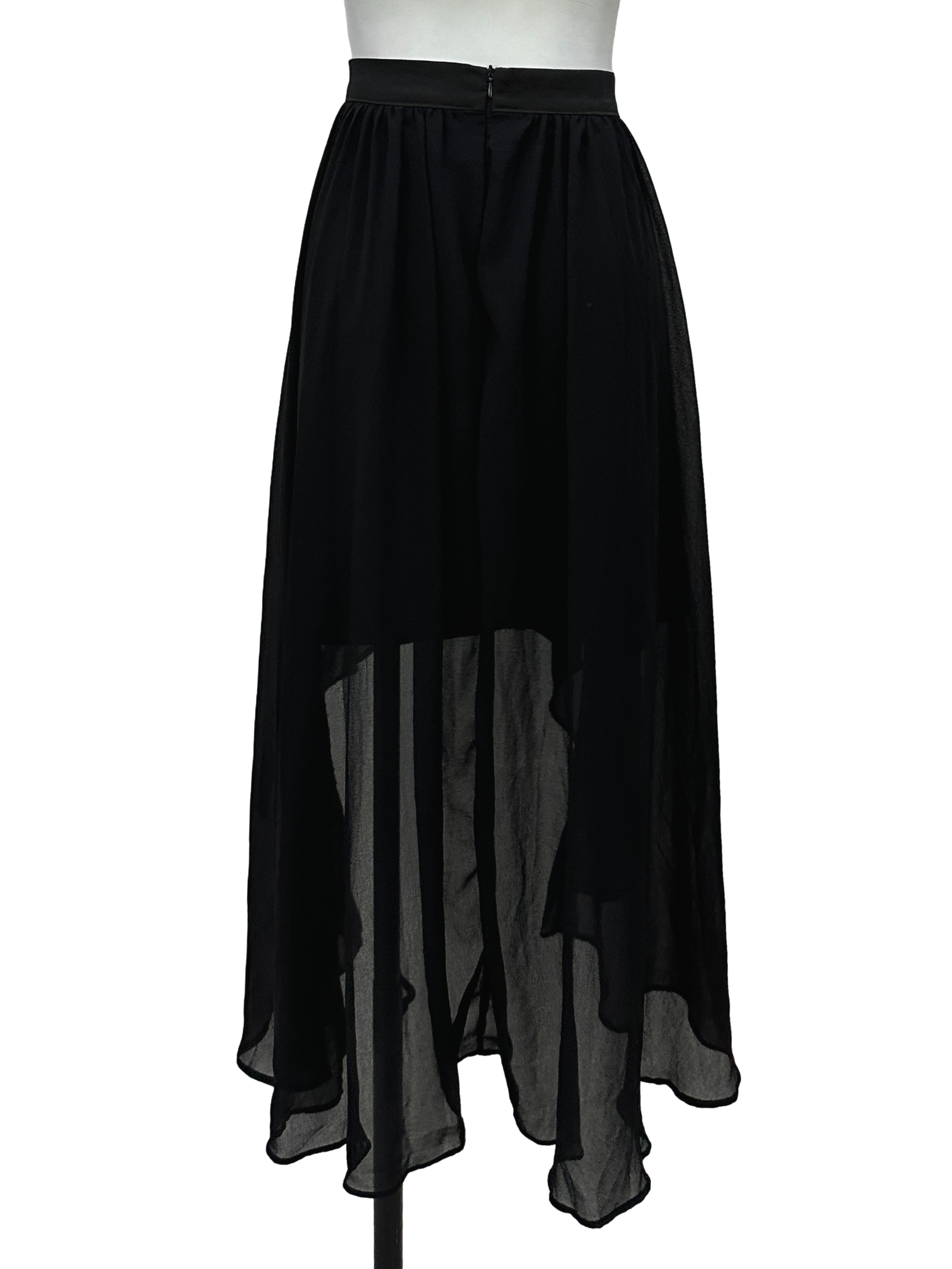 Black Ruffle Layered Skirt