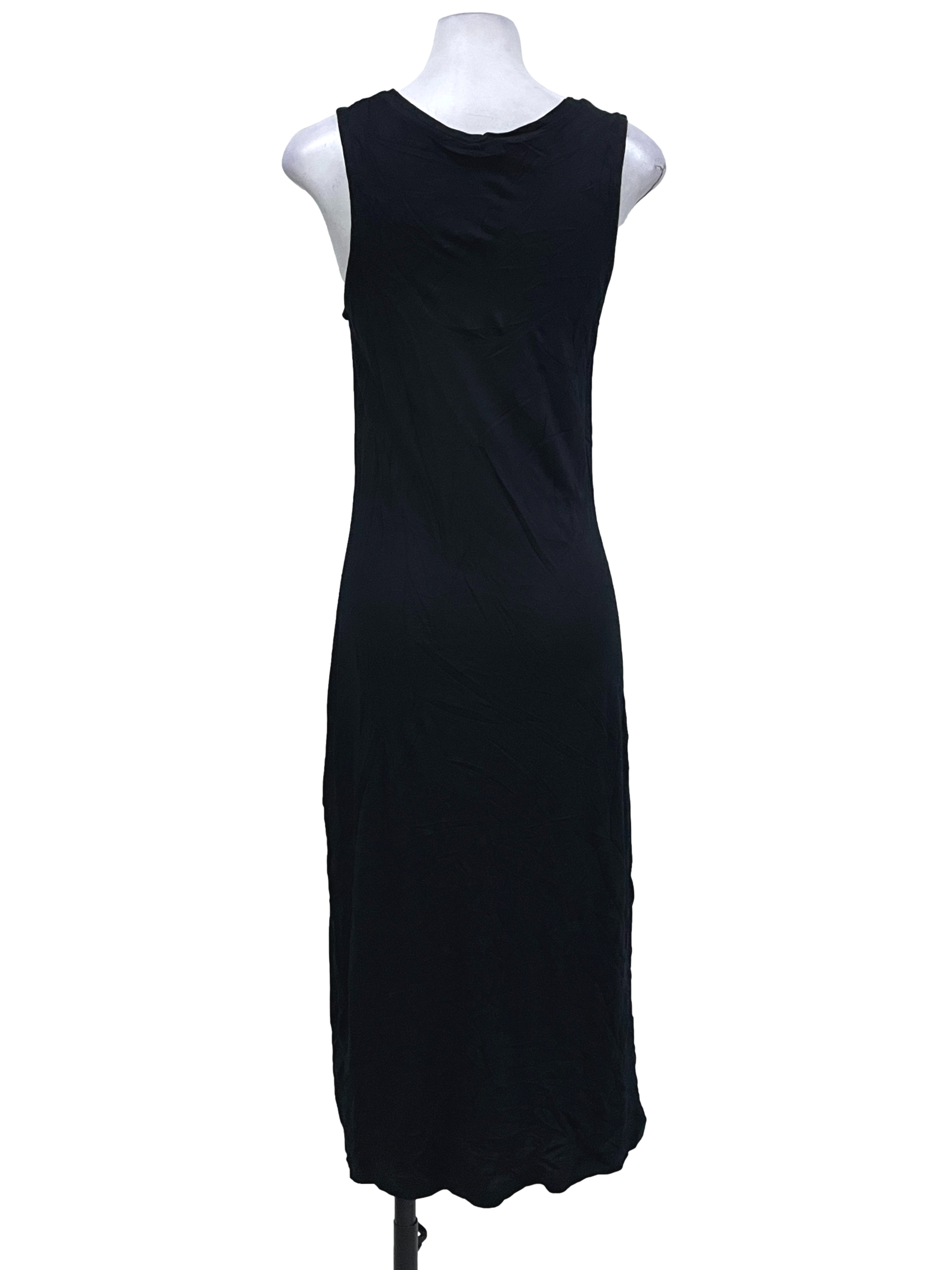 Raven Black Sleeveless Long Dress