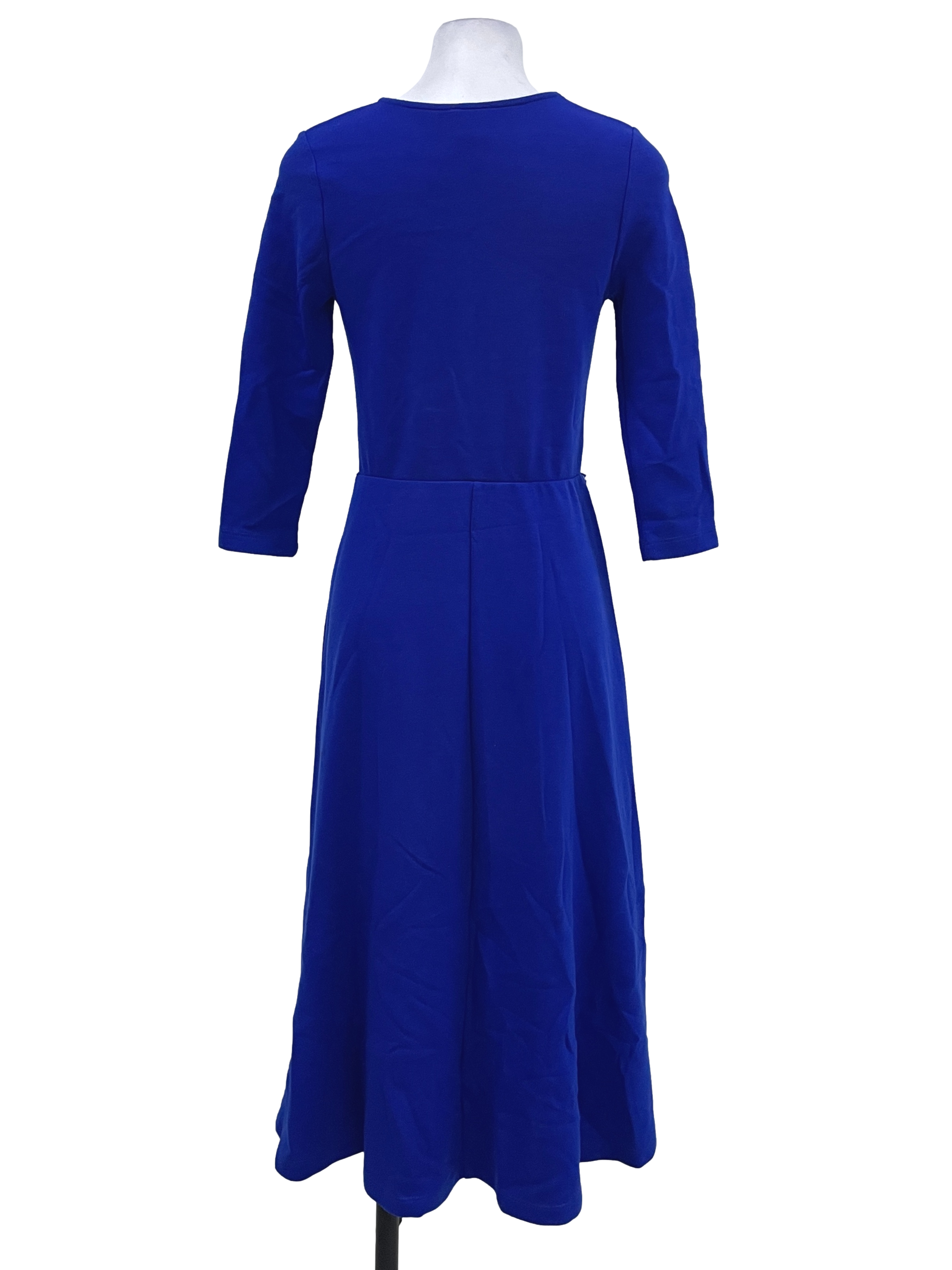 Royal Blue Long Sleeve Midi Dress