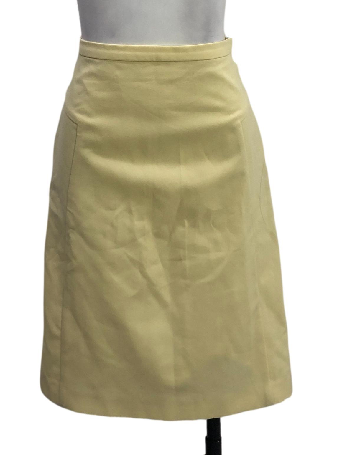 Cream A Line Skirt