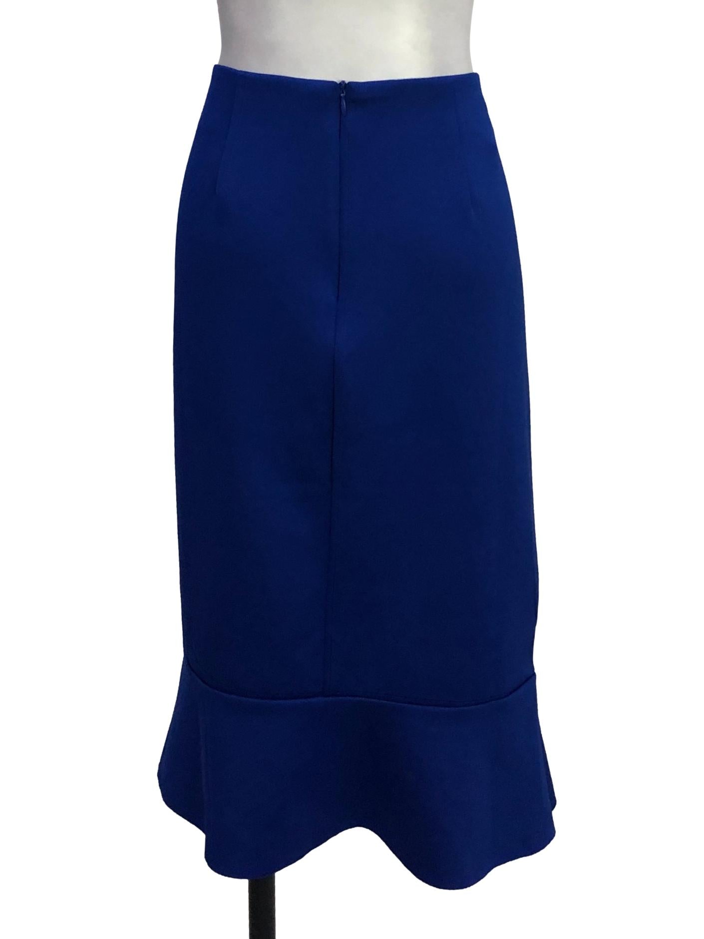 Admiral Blue Flounced Skirt