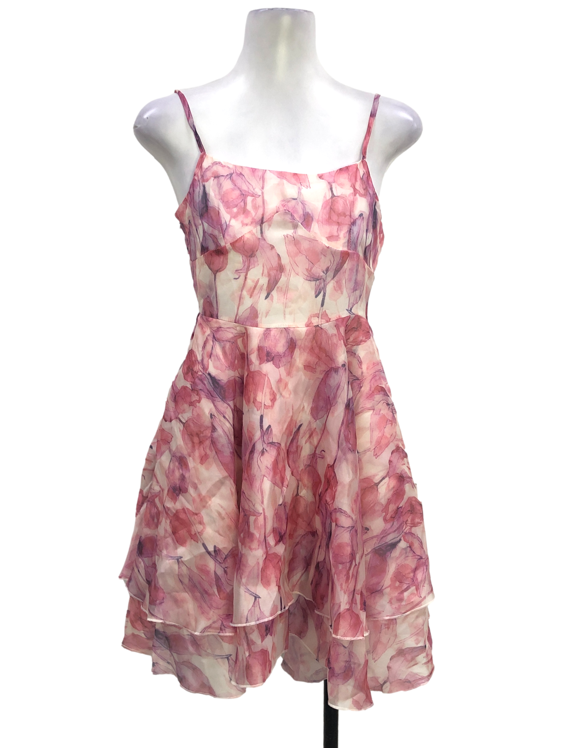 Pink Floral Floral Dress