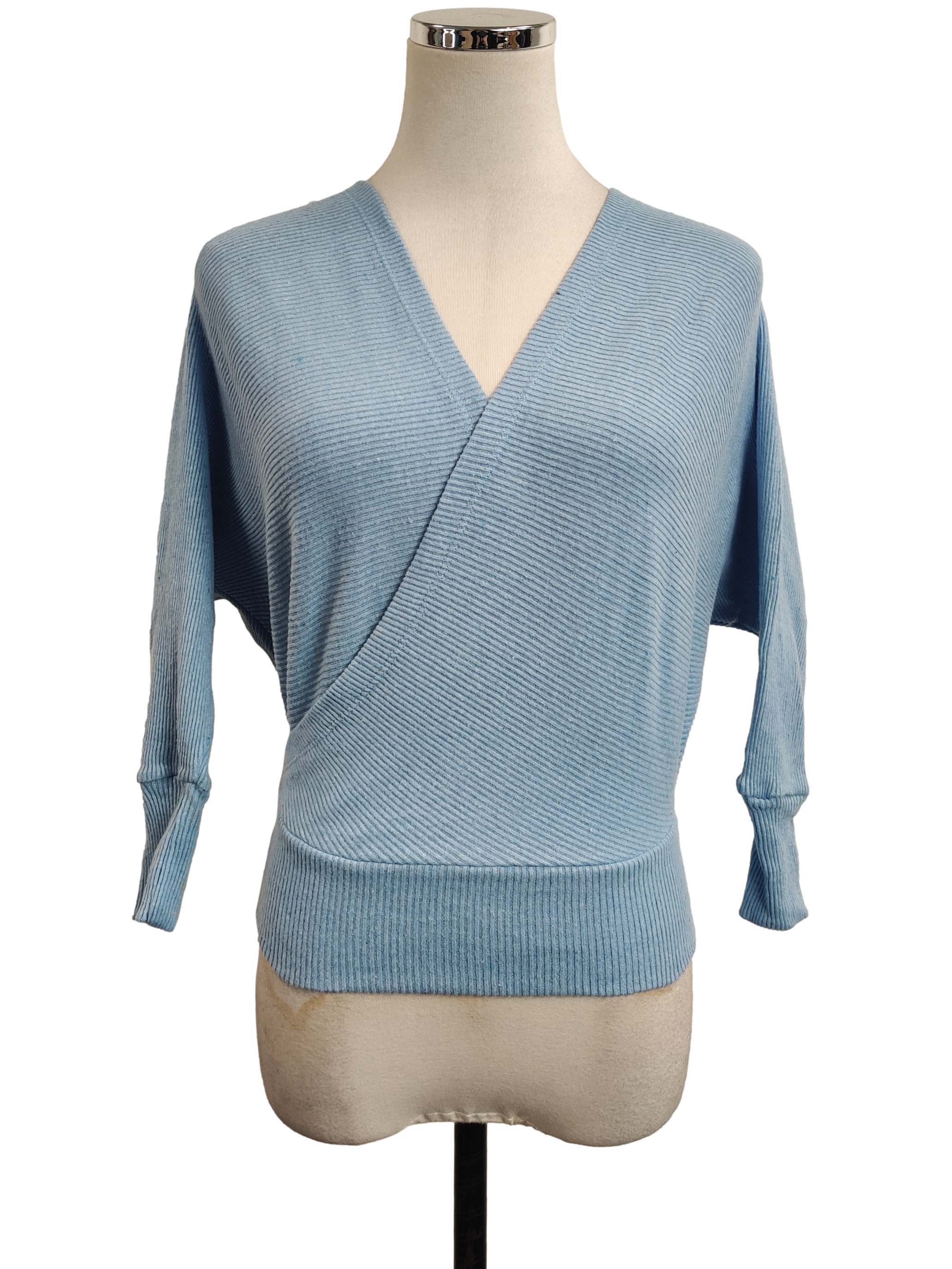 Baby Blue Overlap Sweater