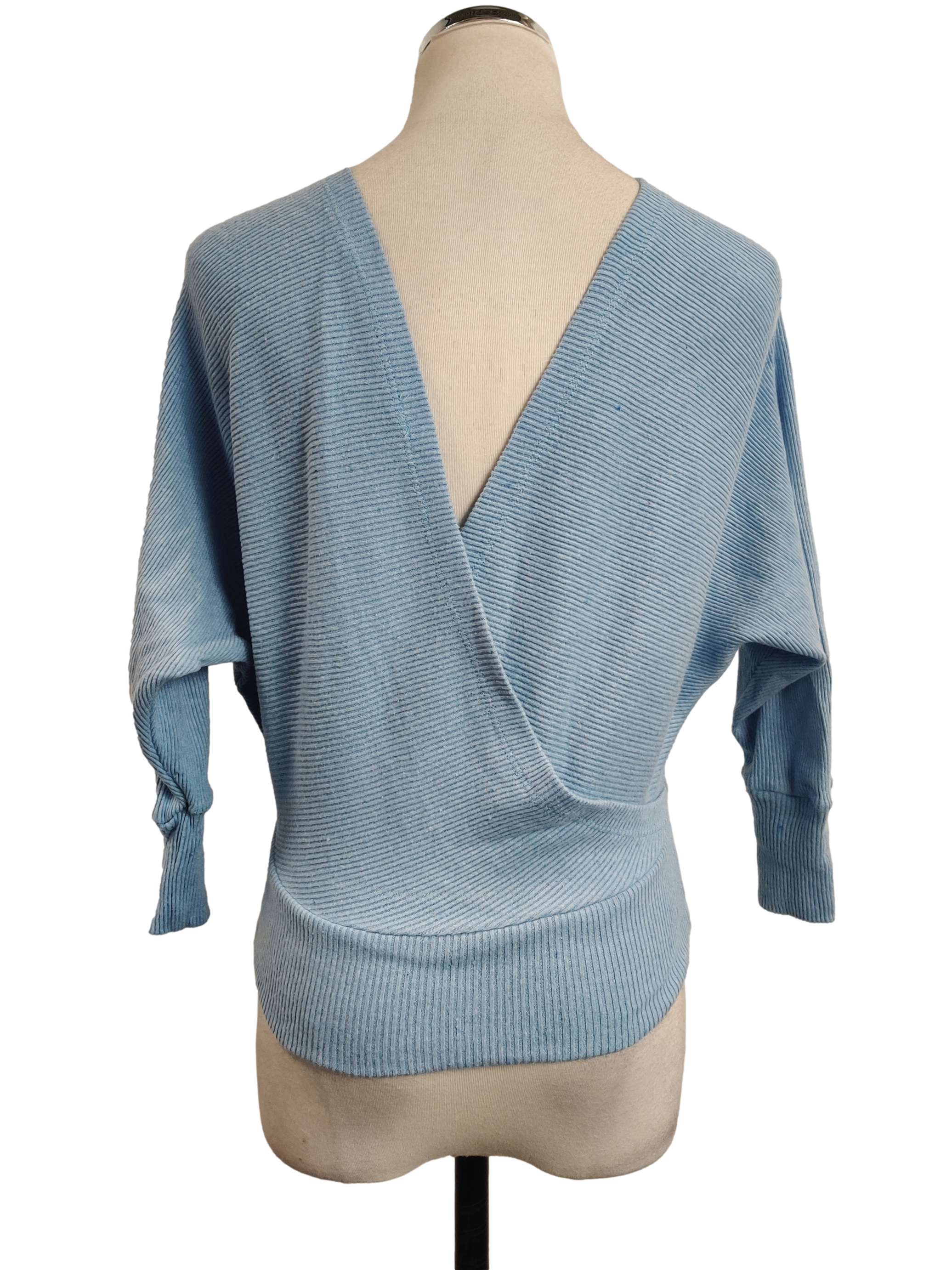 Baby Blue Overlap Sweater