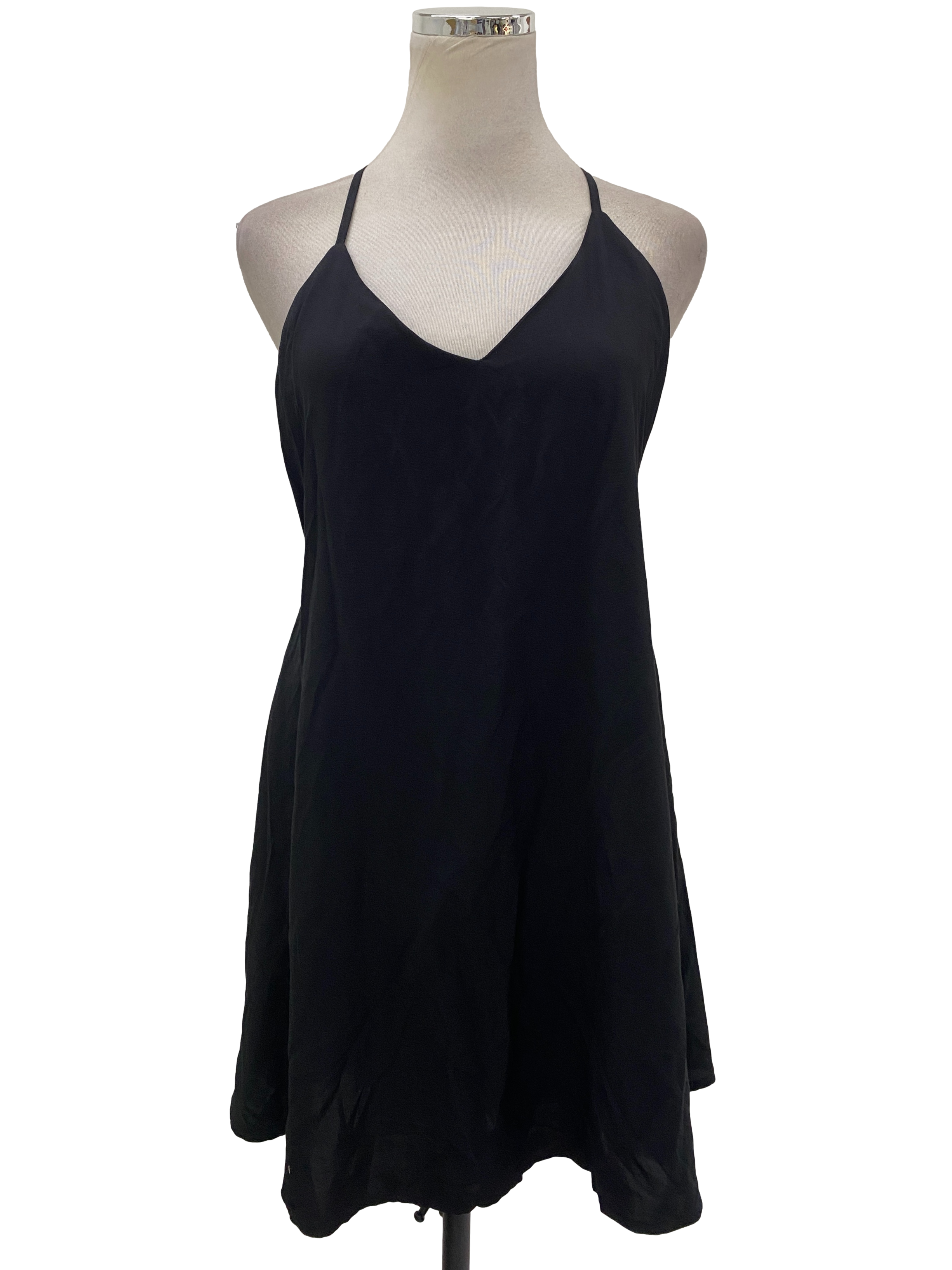 Black Halter Neck Dress YHF