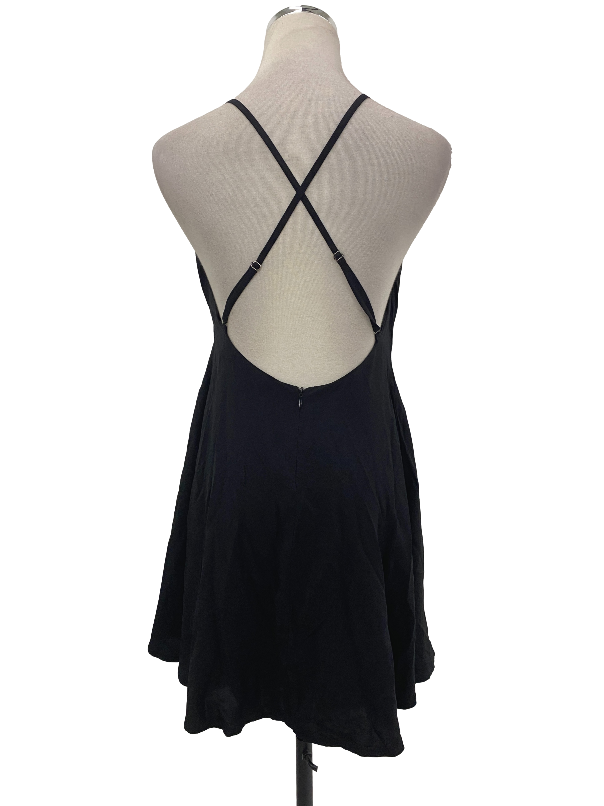 Black Halter Neck Dress YHF