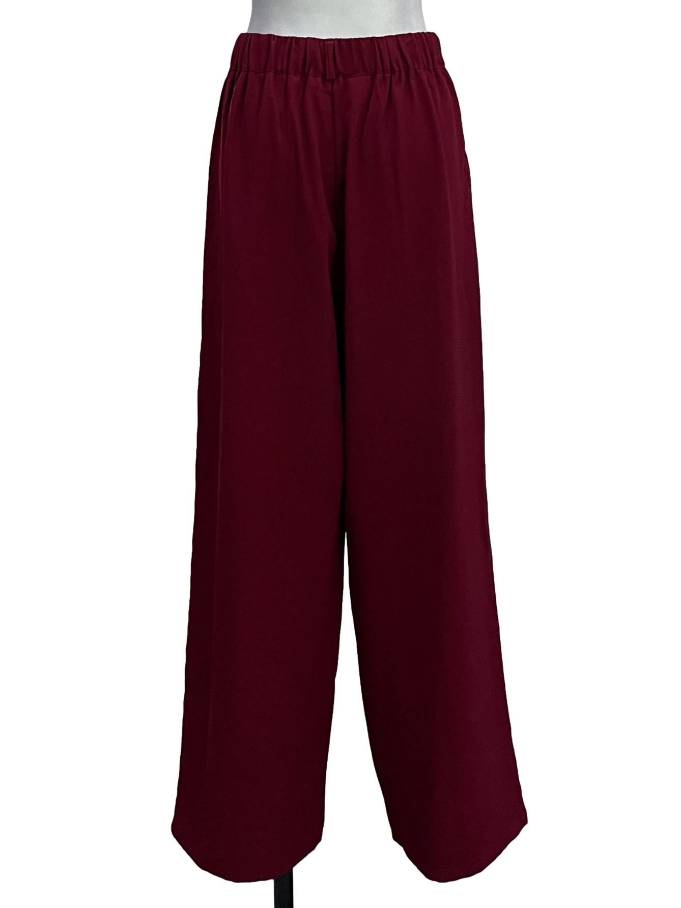 Garnet Red Straing Cut Pants