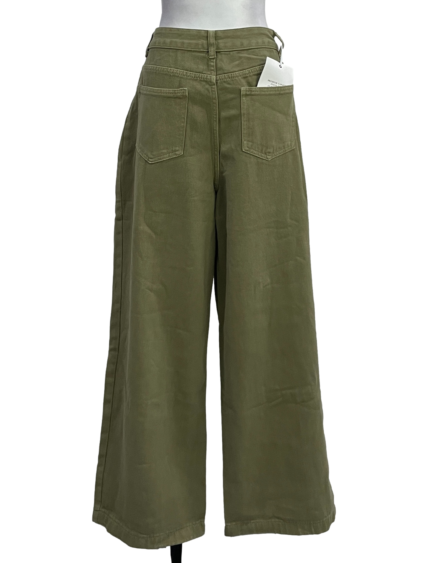 Sage Green Wide Highwaisted Jeans