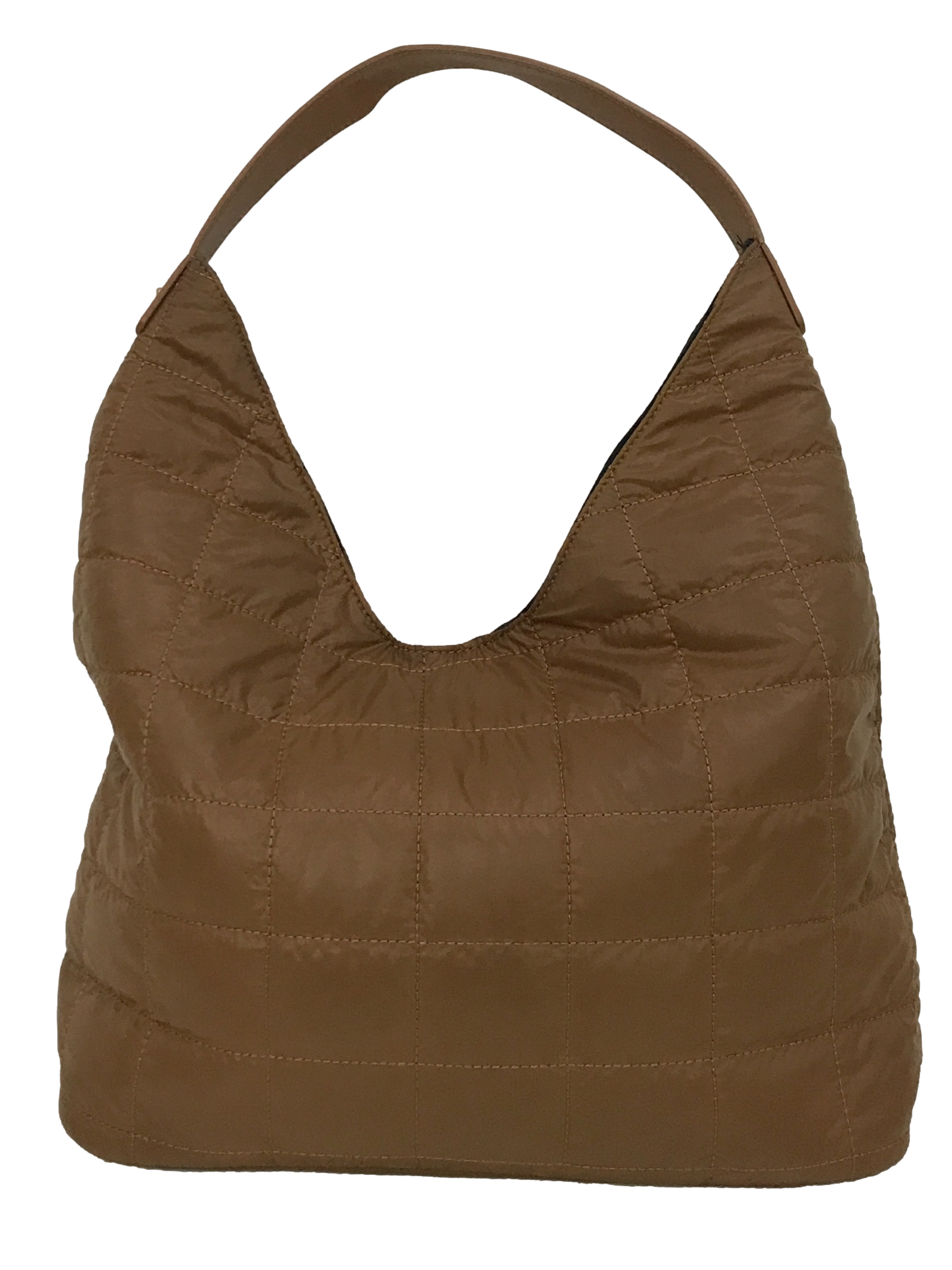 Brown Quilted Handbag