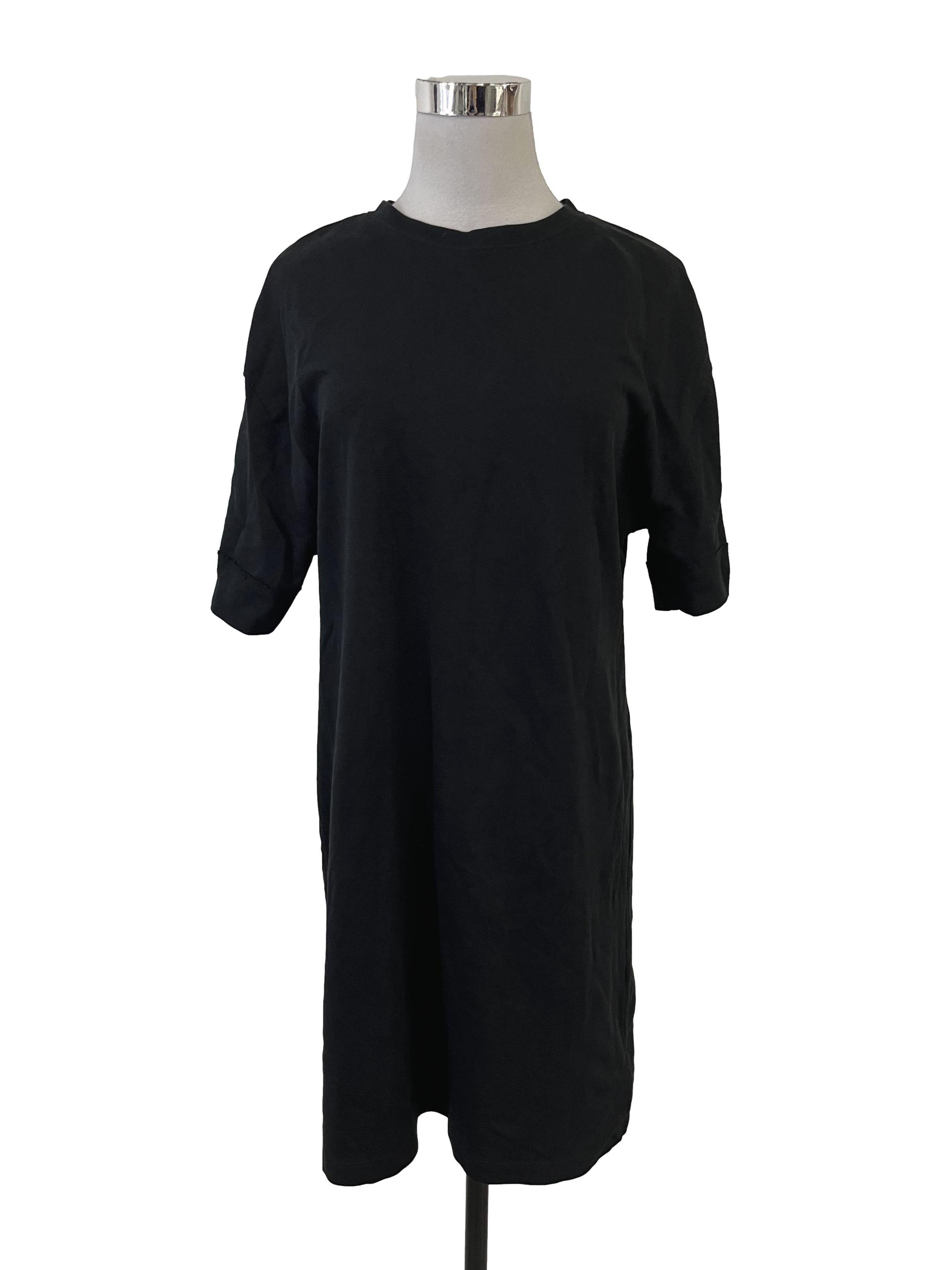 Jet Black T-shirt Dress