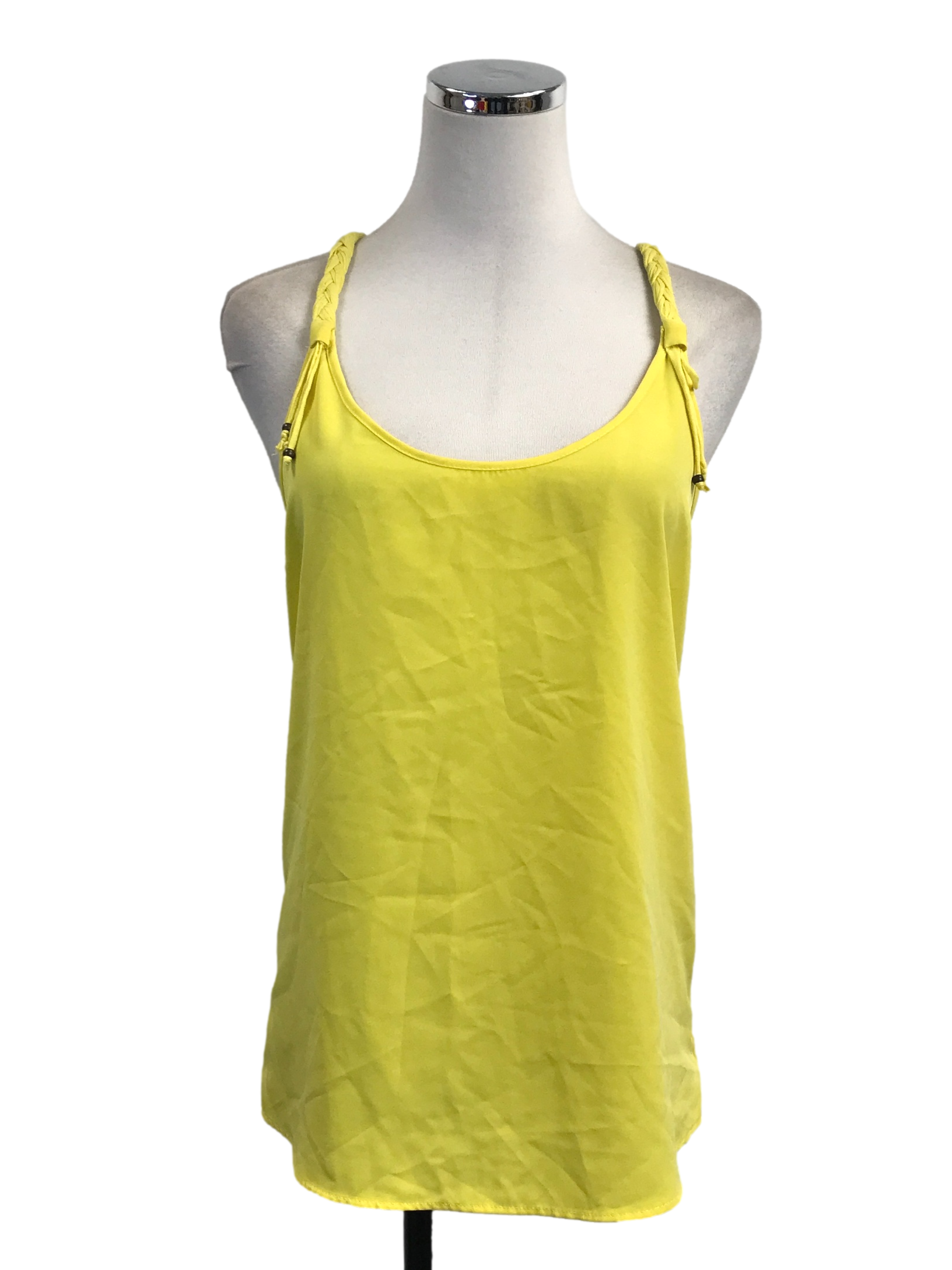 Yellow Braided Tank Top