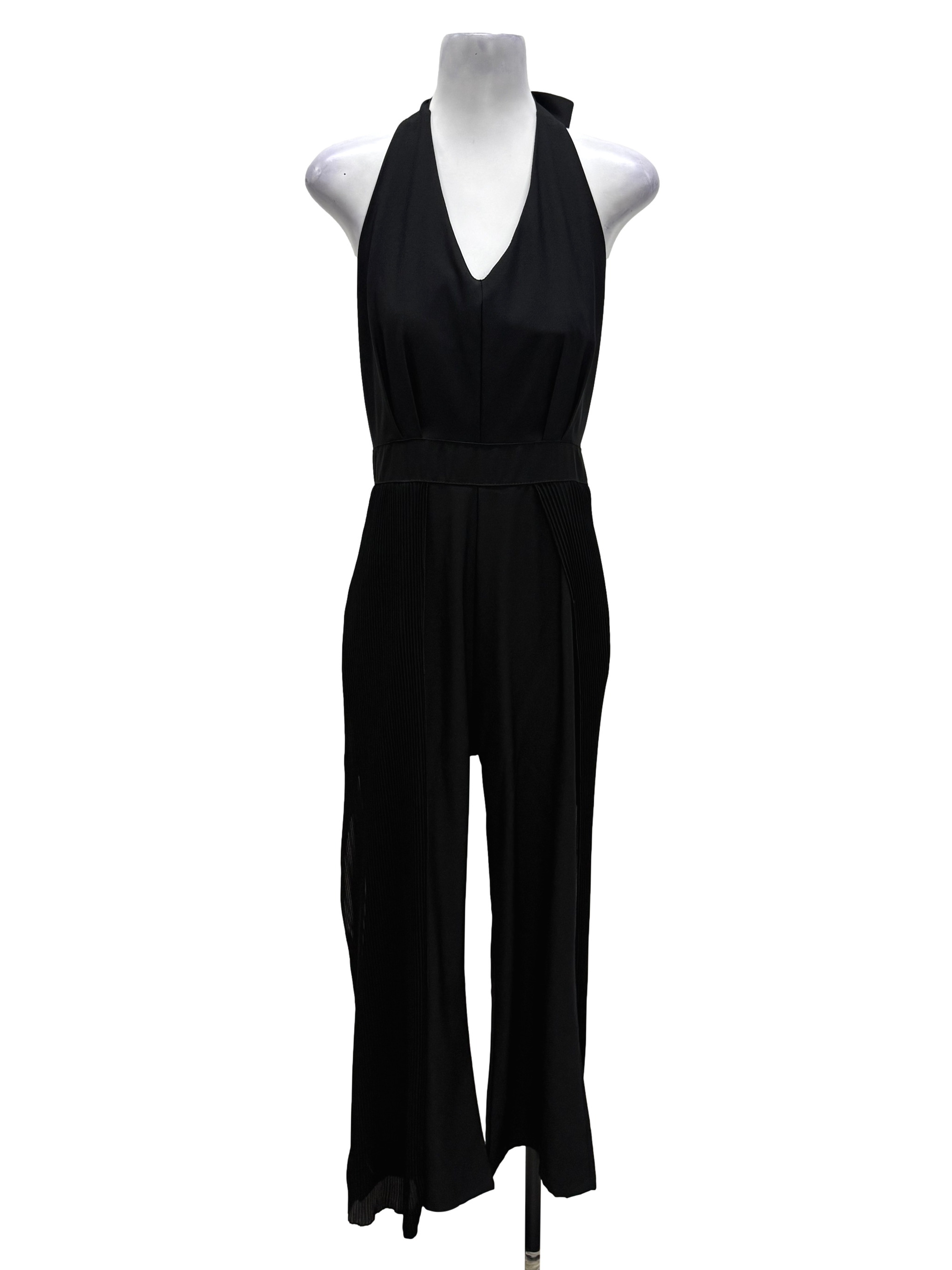 Assorted Brand Onyx Black Halter Jumpsuit  | REFASH