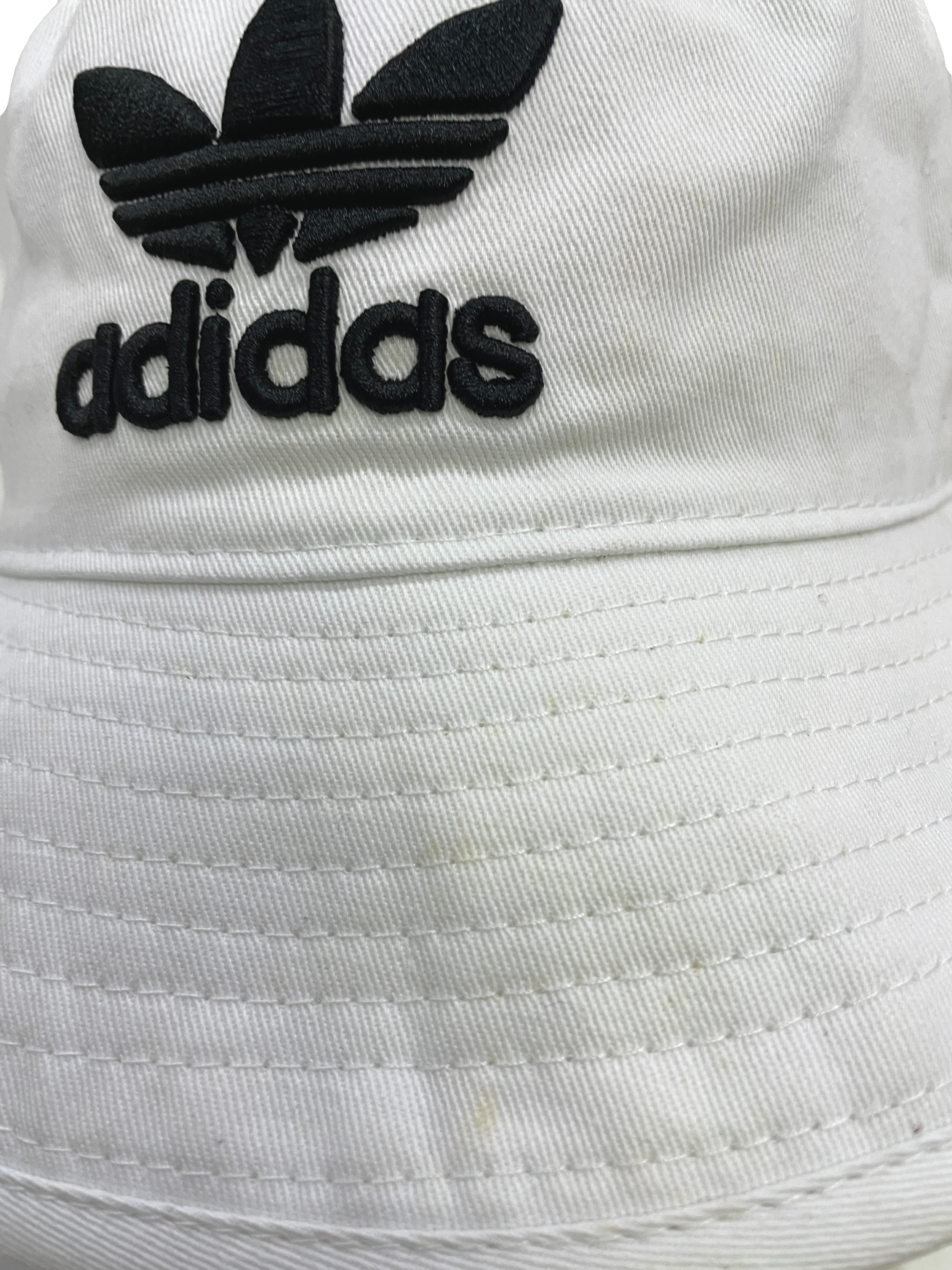 White Brand Embroided Bucket Hat