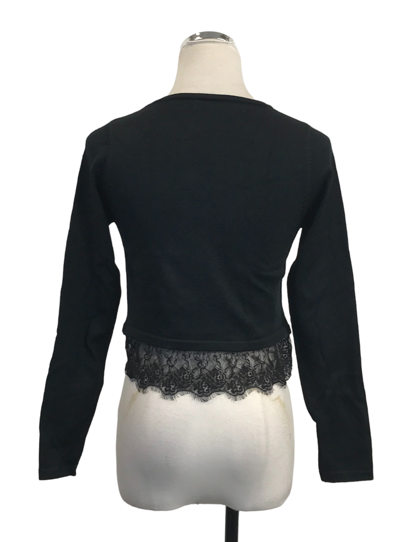 Jet Black Hem Lace Top