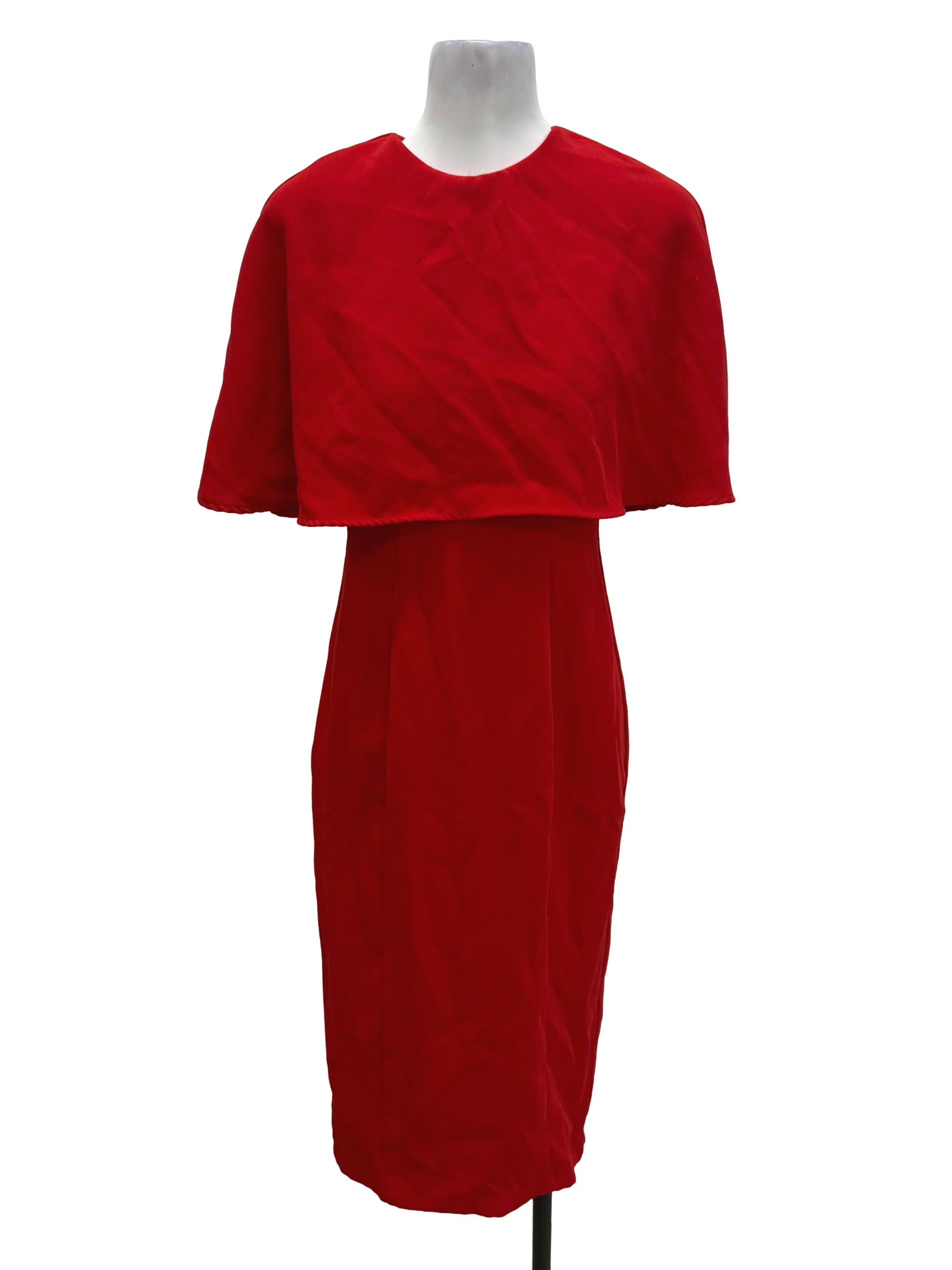 Love Bonito  Blood Red Cape Dress | REFASH