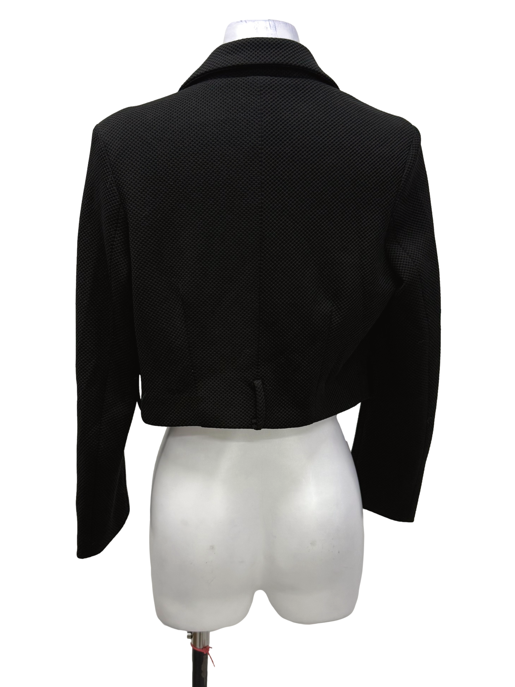 Zalora Ink Black Cropped Blazer | REFASH