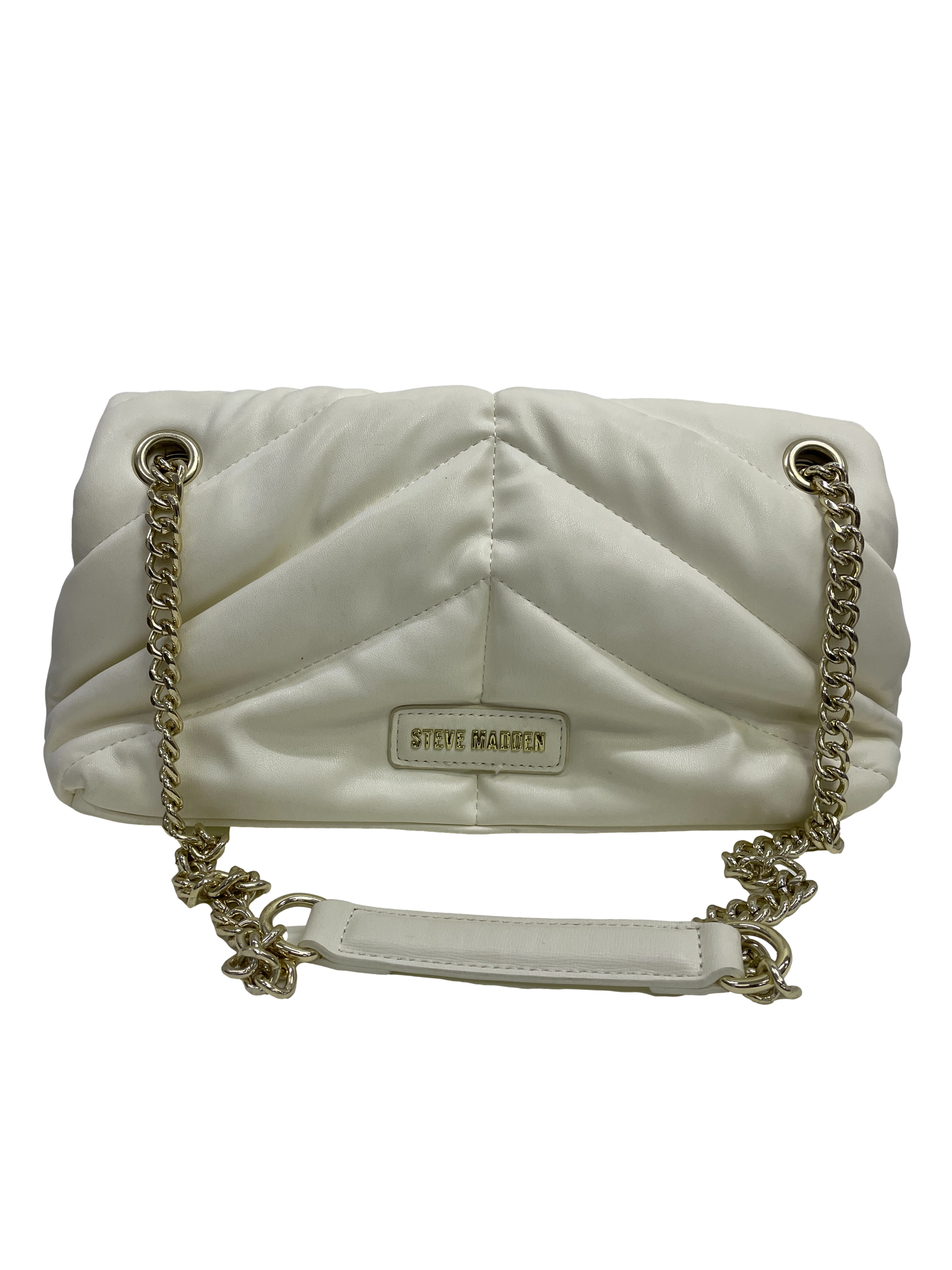 White Quilted Handbag