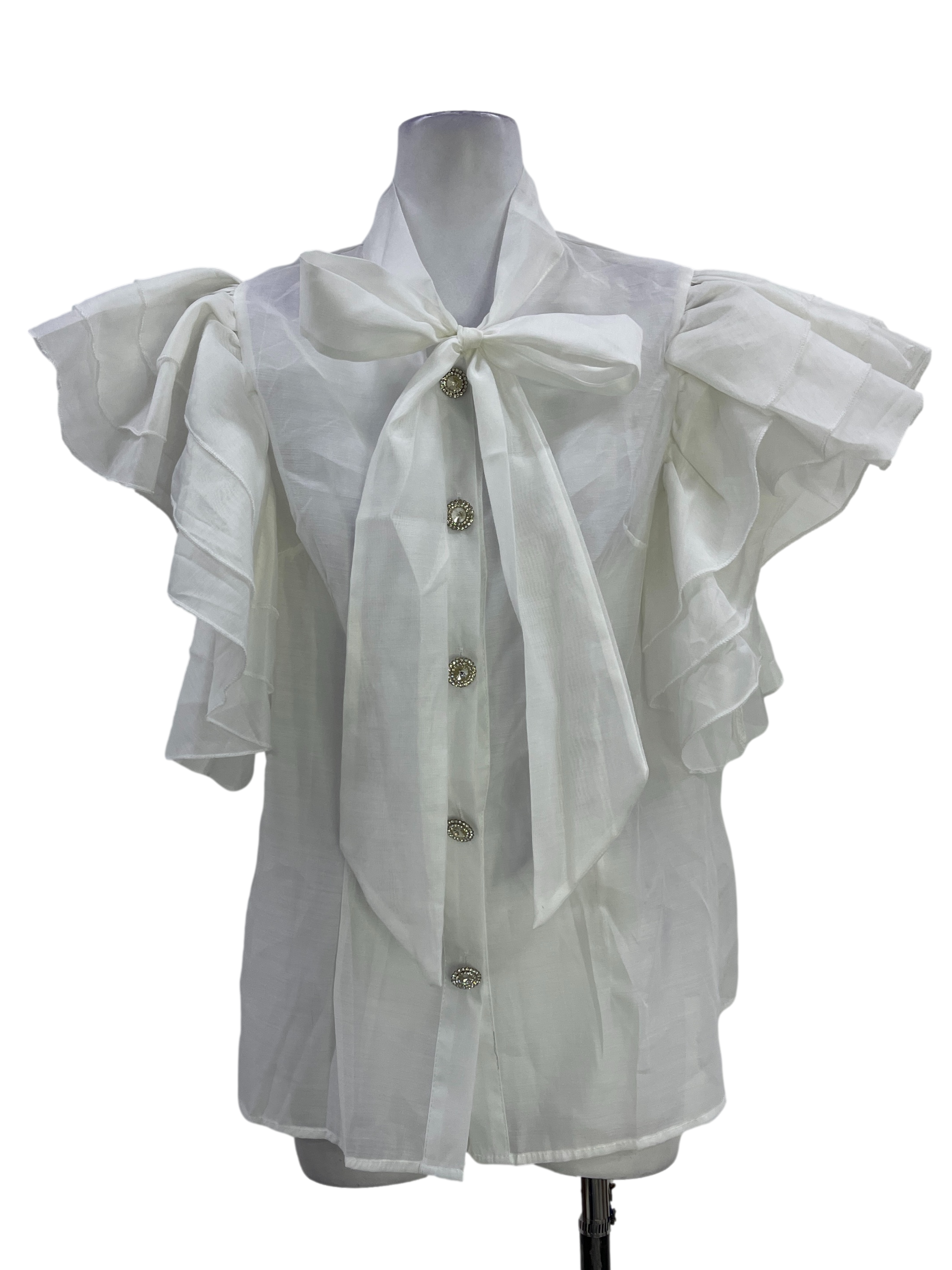 White Ruffles Top