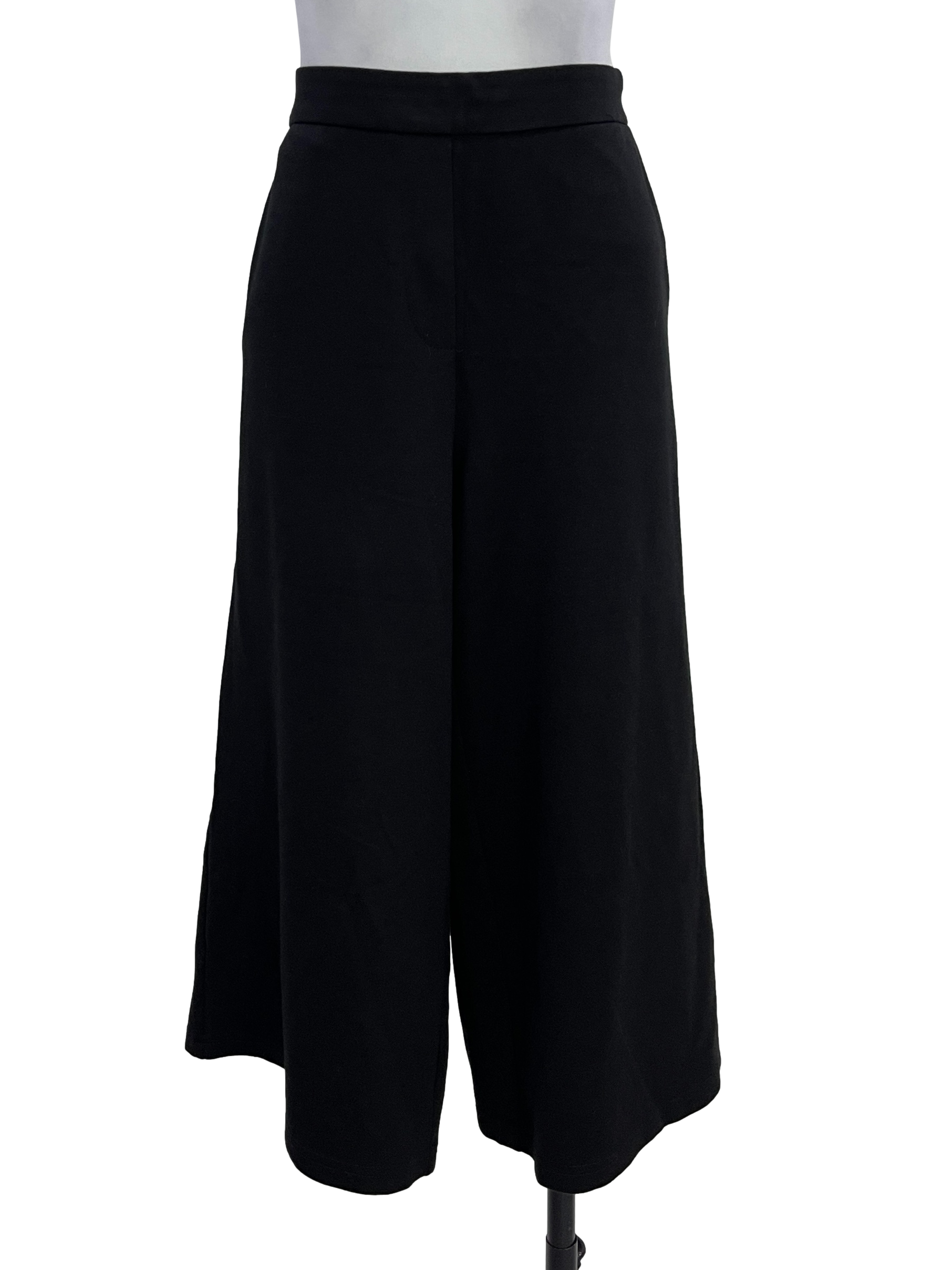 Jet Black Wide Pants