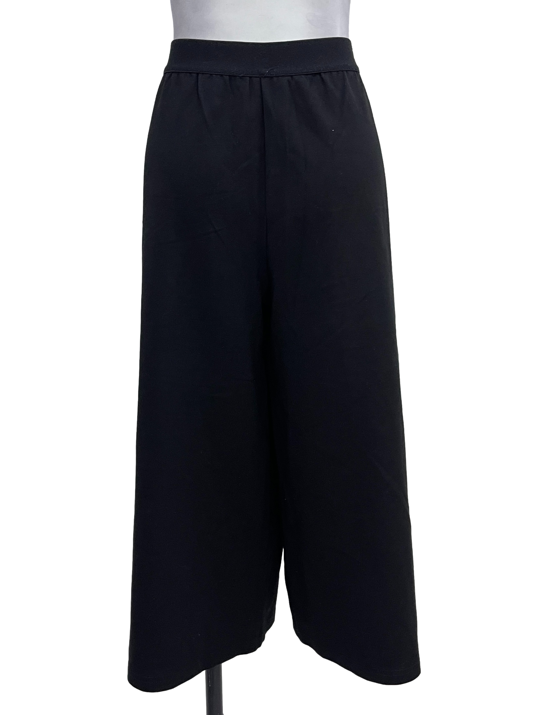 Jet Black Wide Pants