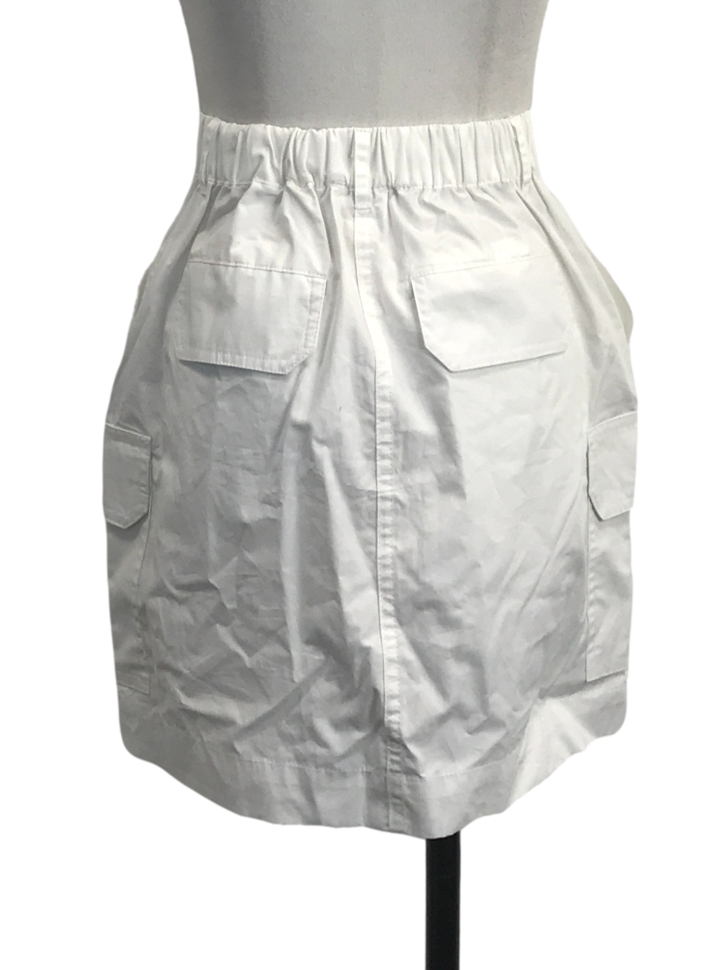 White Cargo Skirt