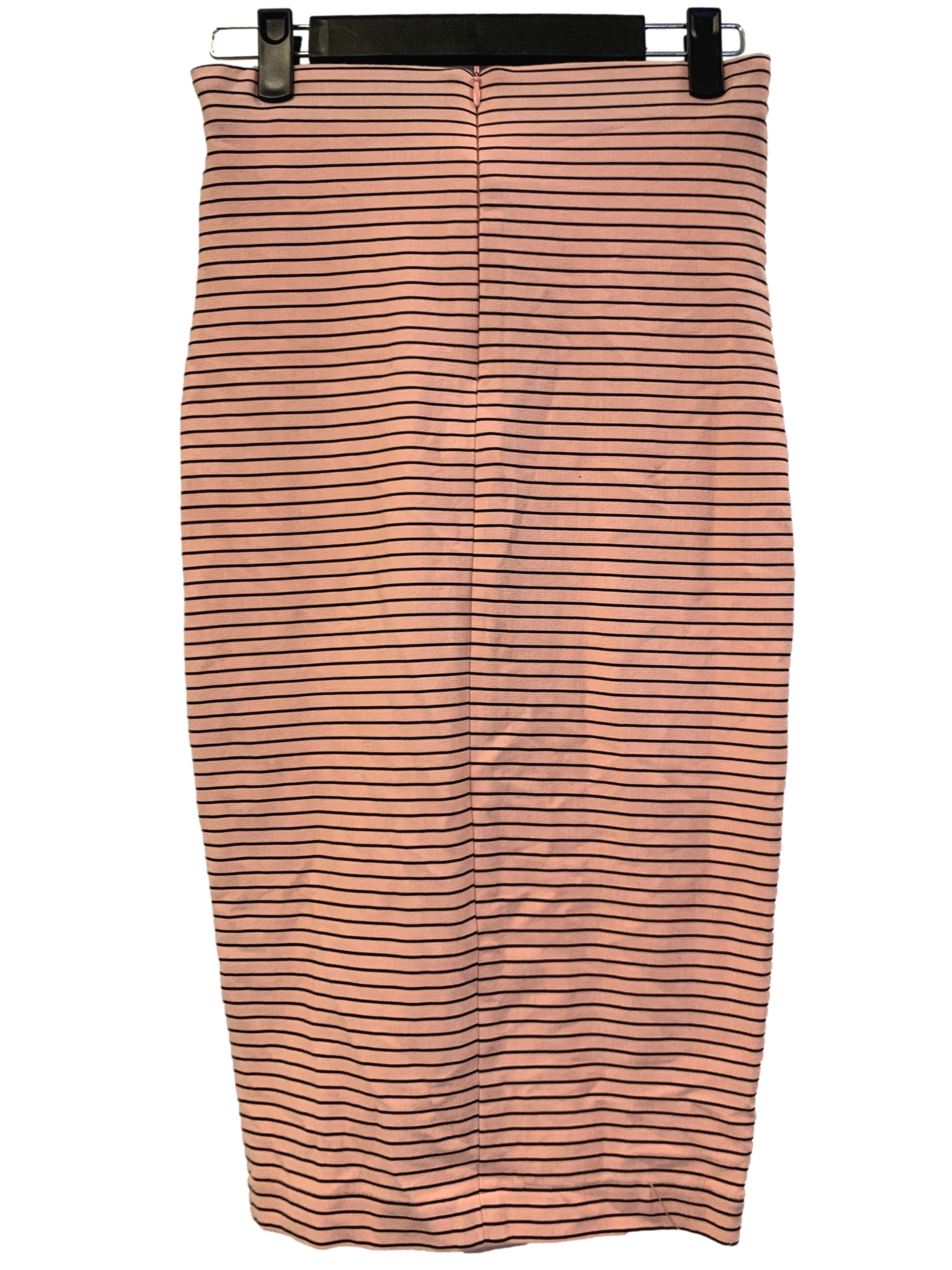 Salmon Pink Stripes Skirts